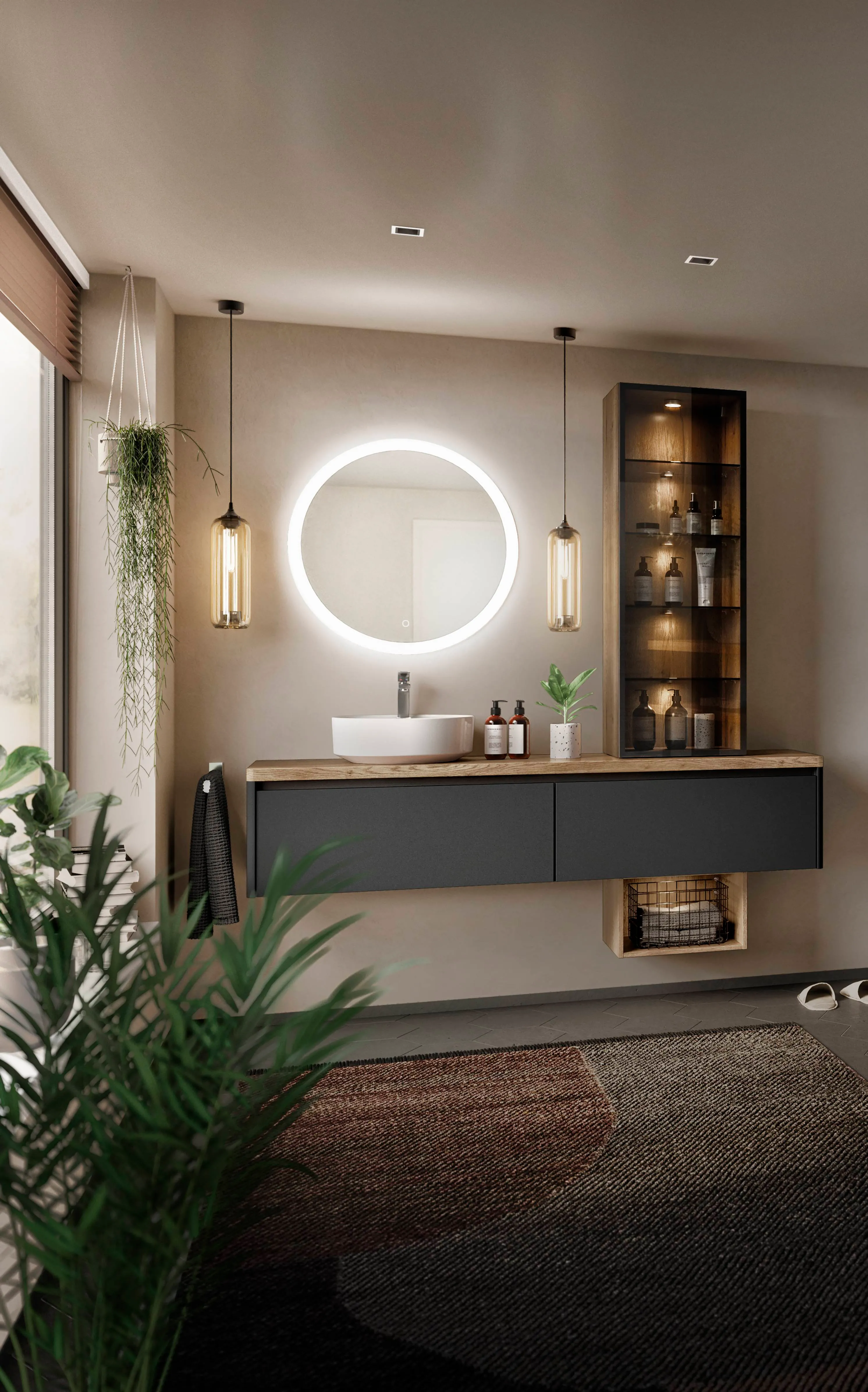 Touch 340 Lacquered laminate, black supermatt — detajl 2
