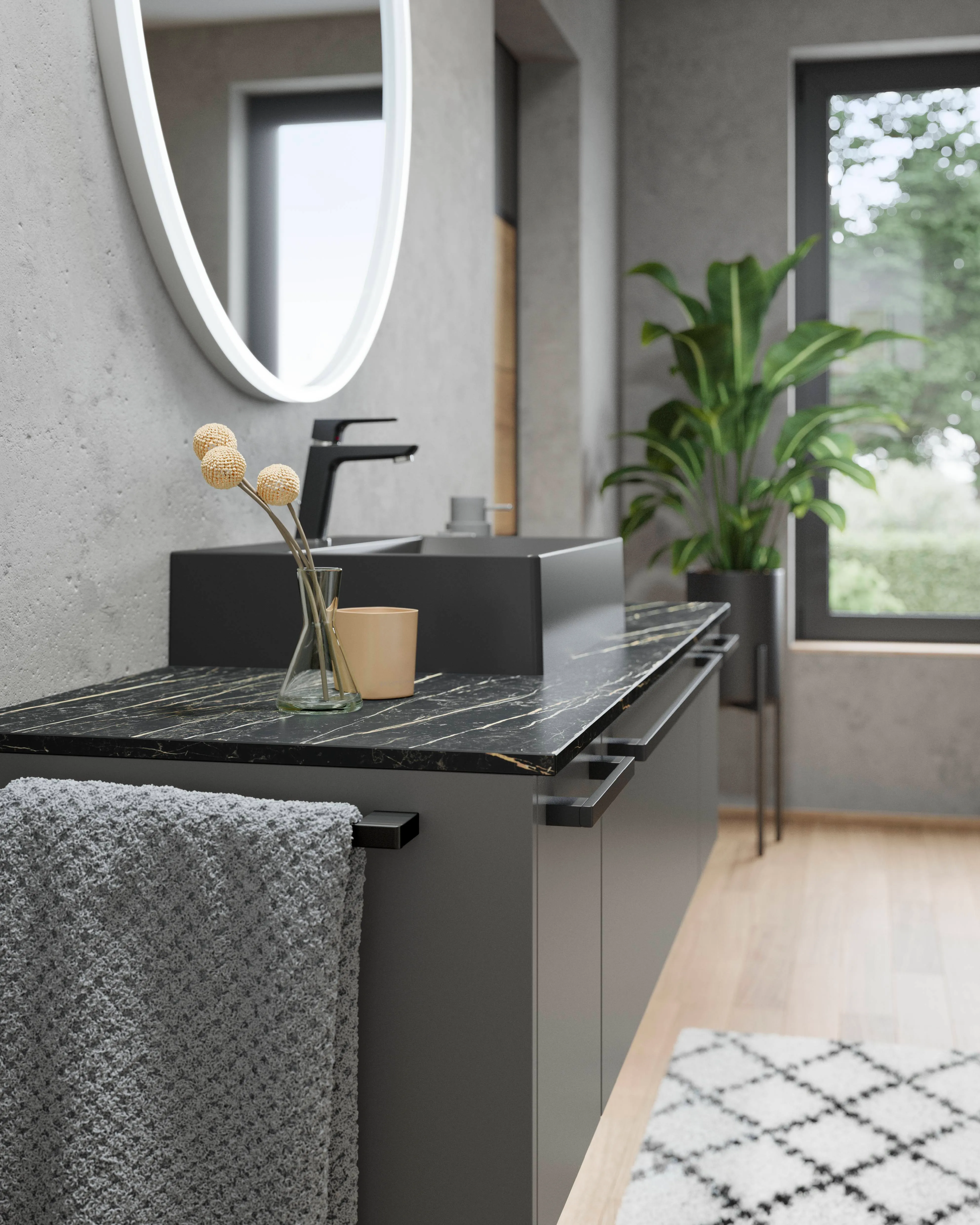 Senso 491 Lacquer, premium honed slate grey — detajl 2