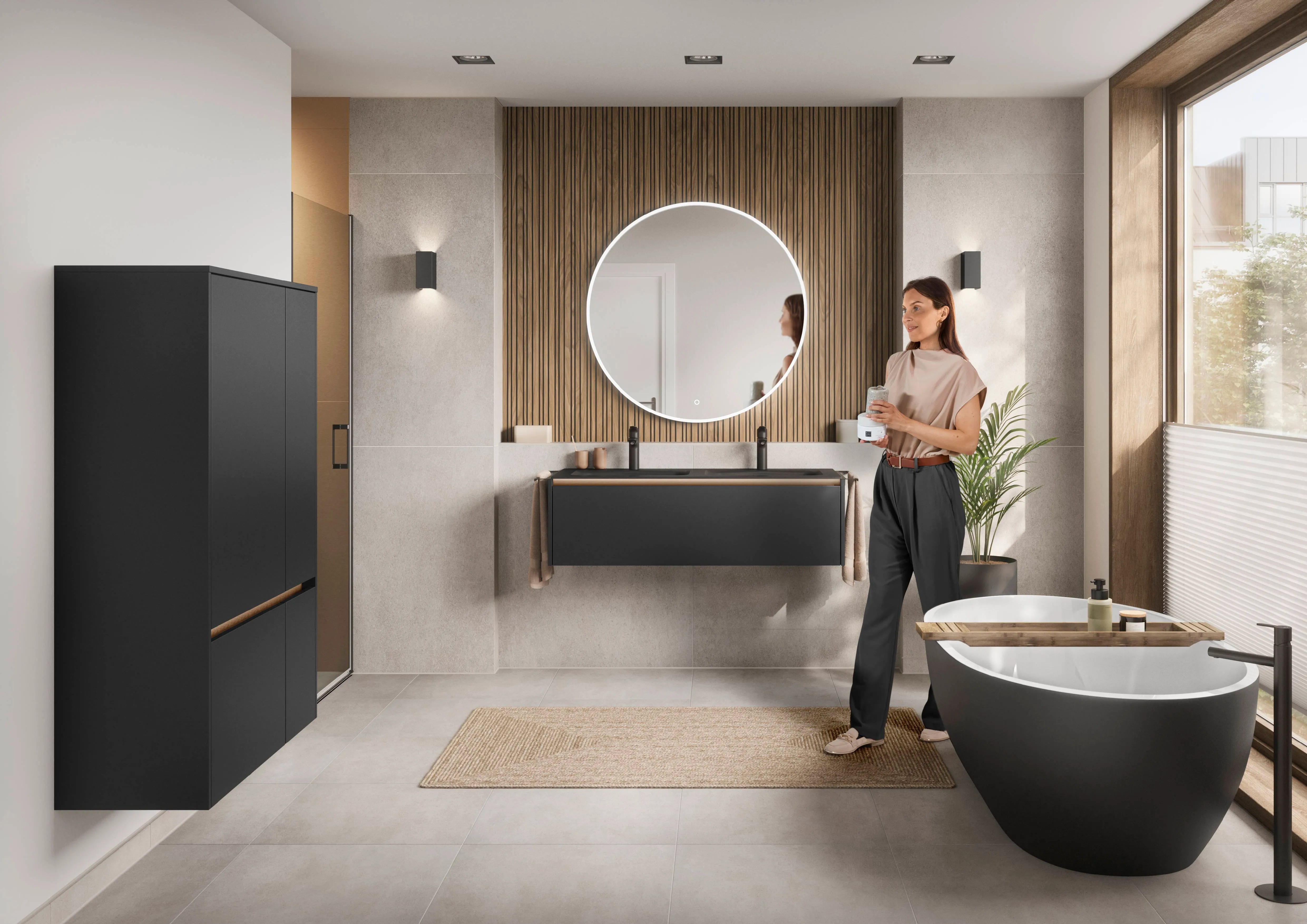 Senso 496 Lacquer, premium honed black — ambient 2