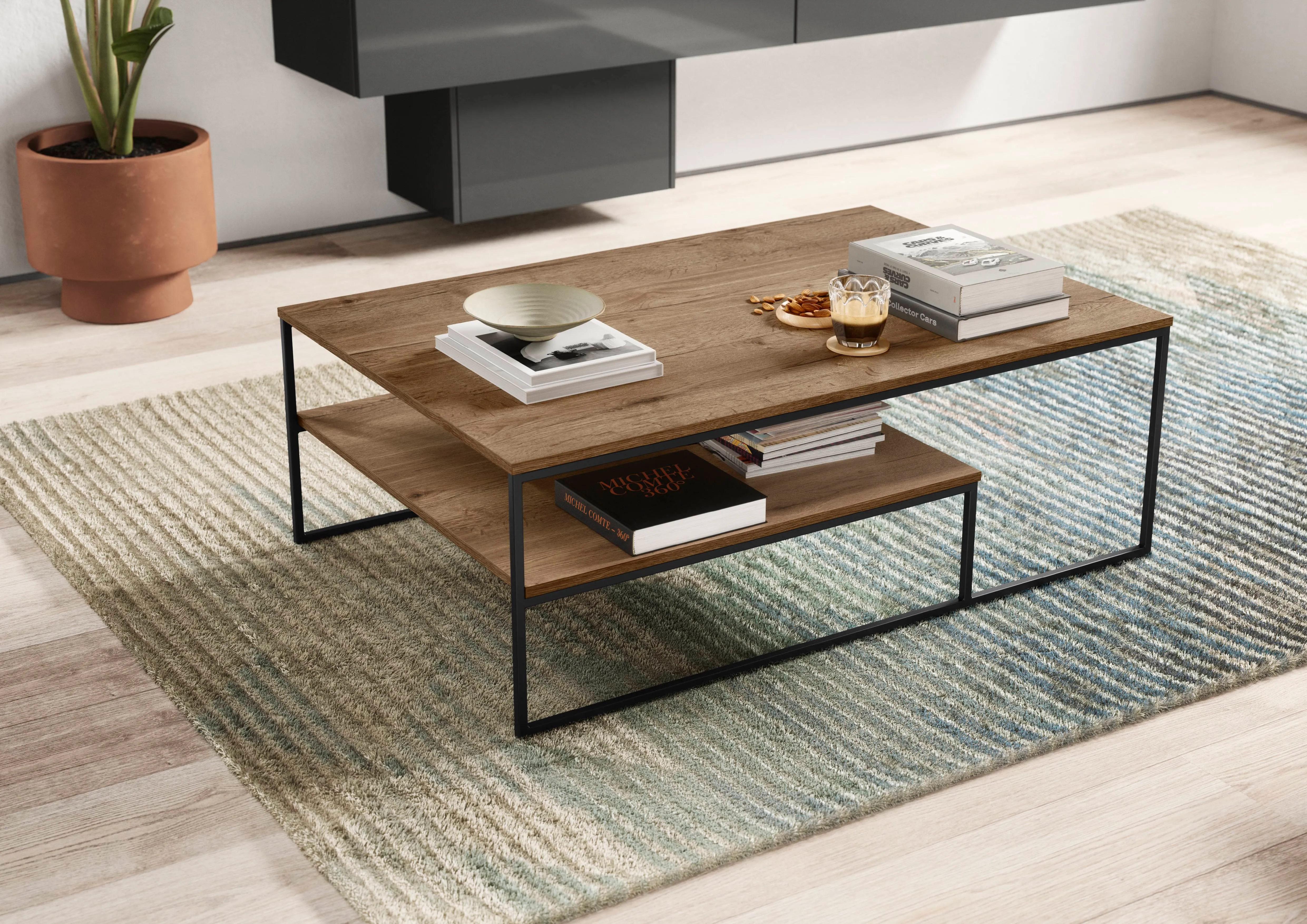 Flash 453 Lacquered laminate, slate grey high gloss — ambient 2