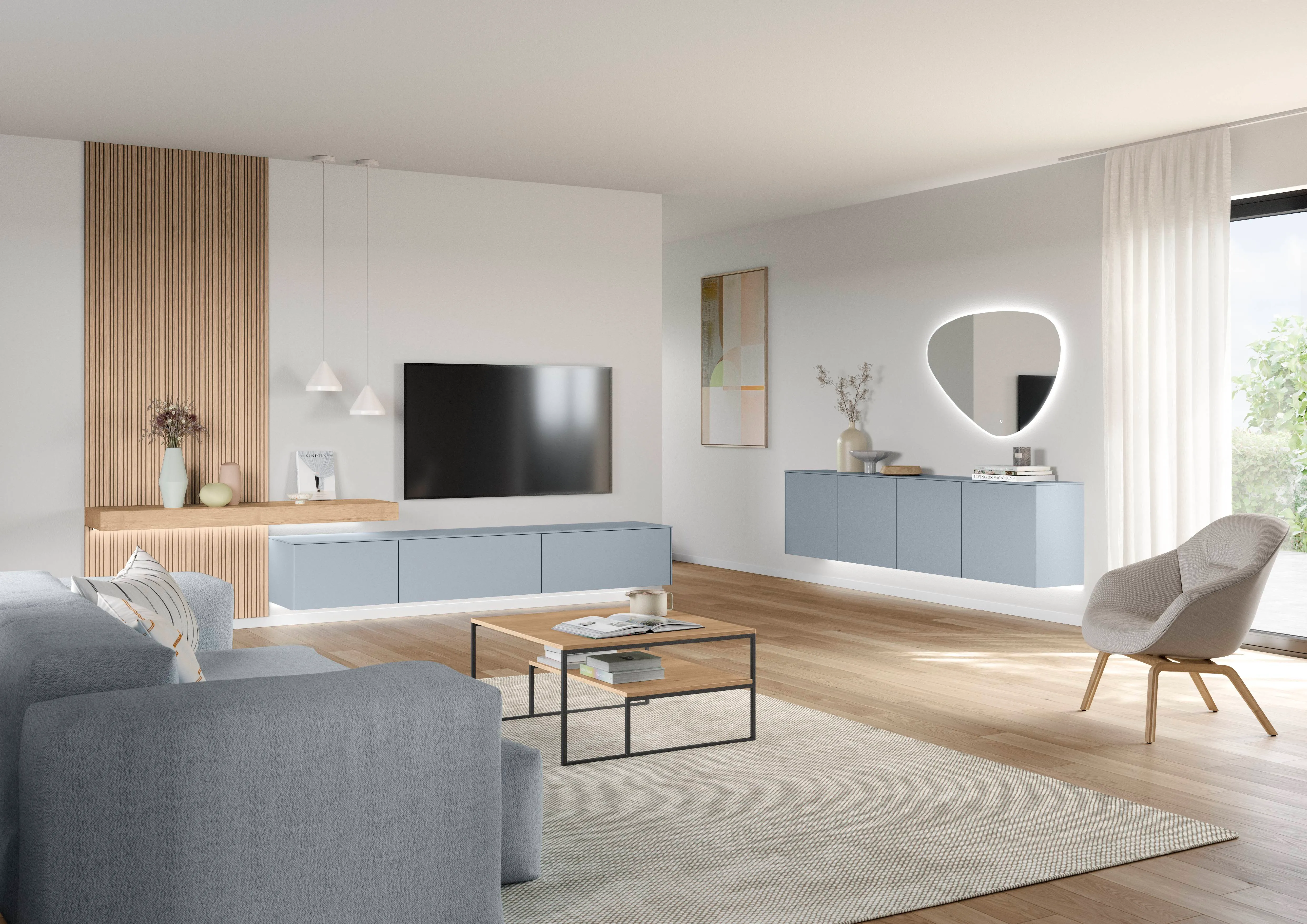Senso — 485 Lacquer, premium honed sky
