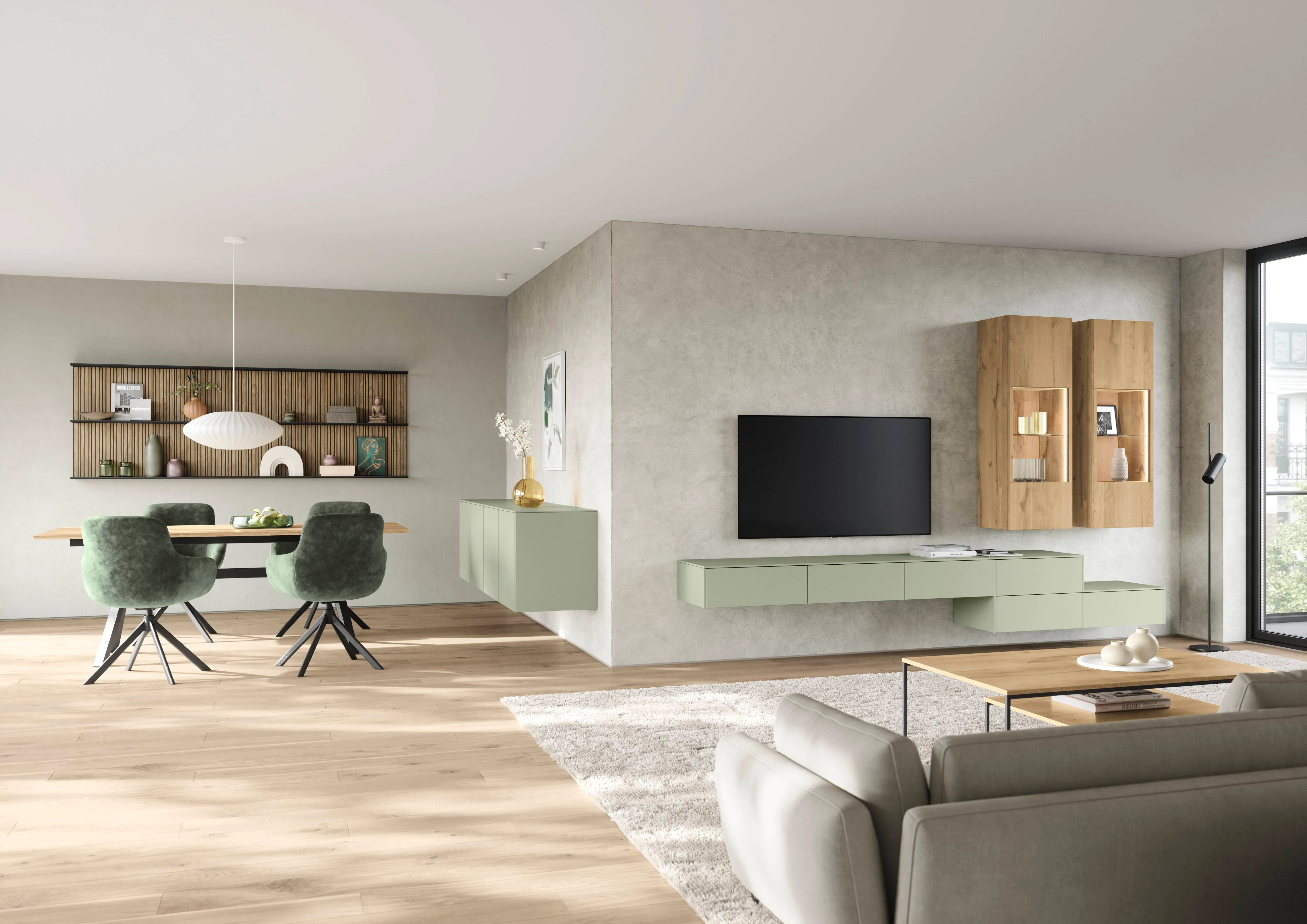Senso — 495 Lacquer, premium honed olive