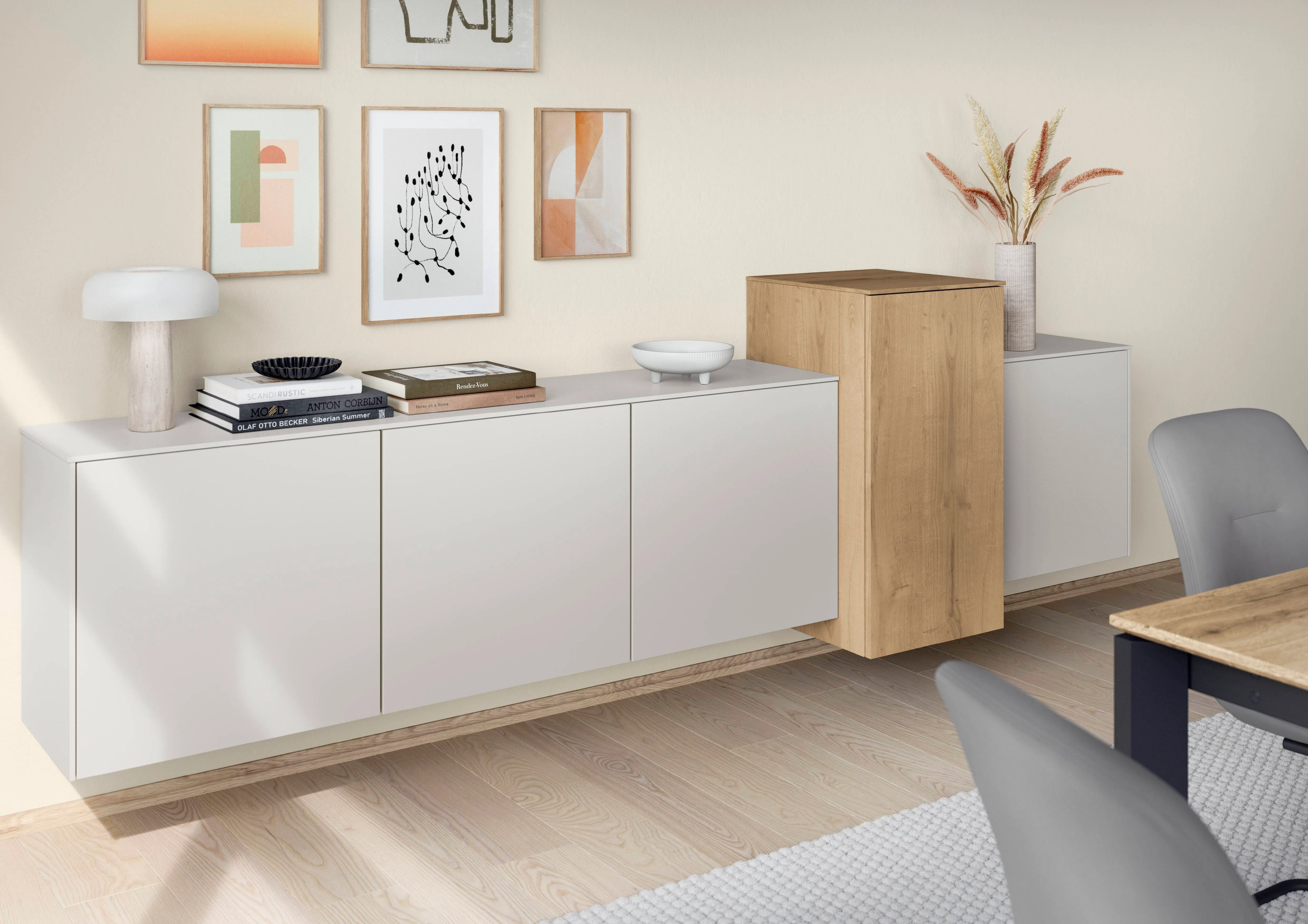 Softline 508 Lacquer, perfect honed satin grey — detajl 1