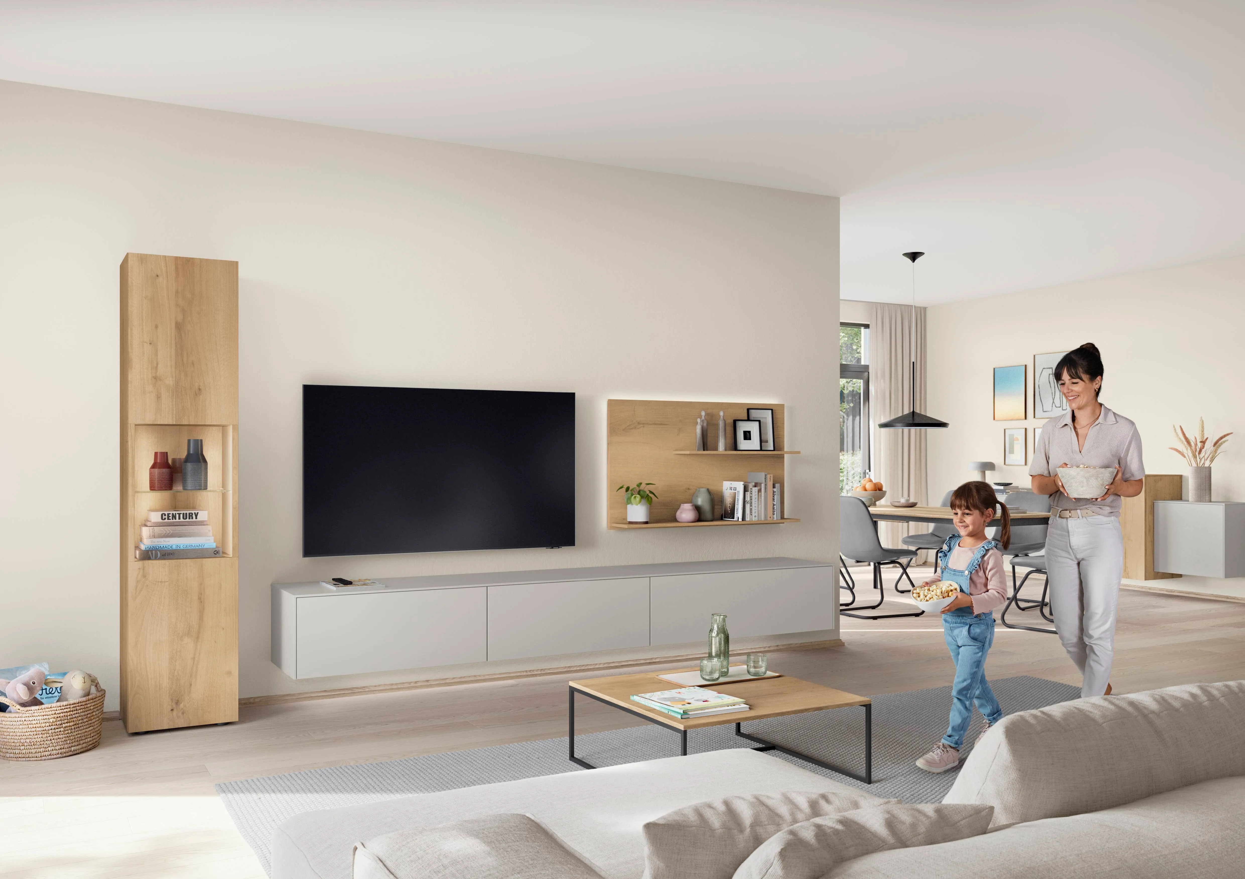 Softline 508 Lacquer, perfect honed satin grey — ambient 2