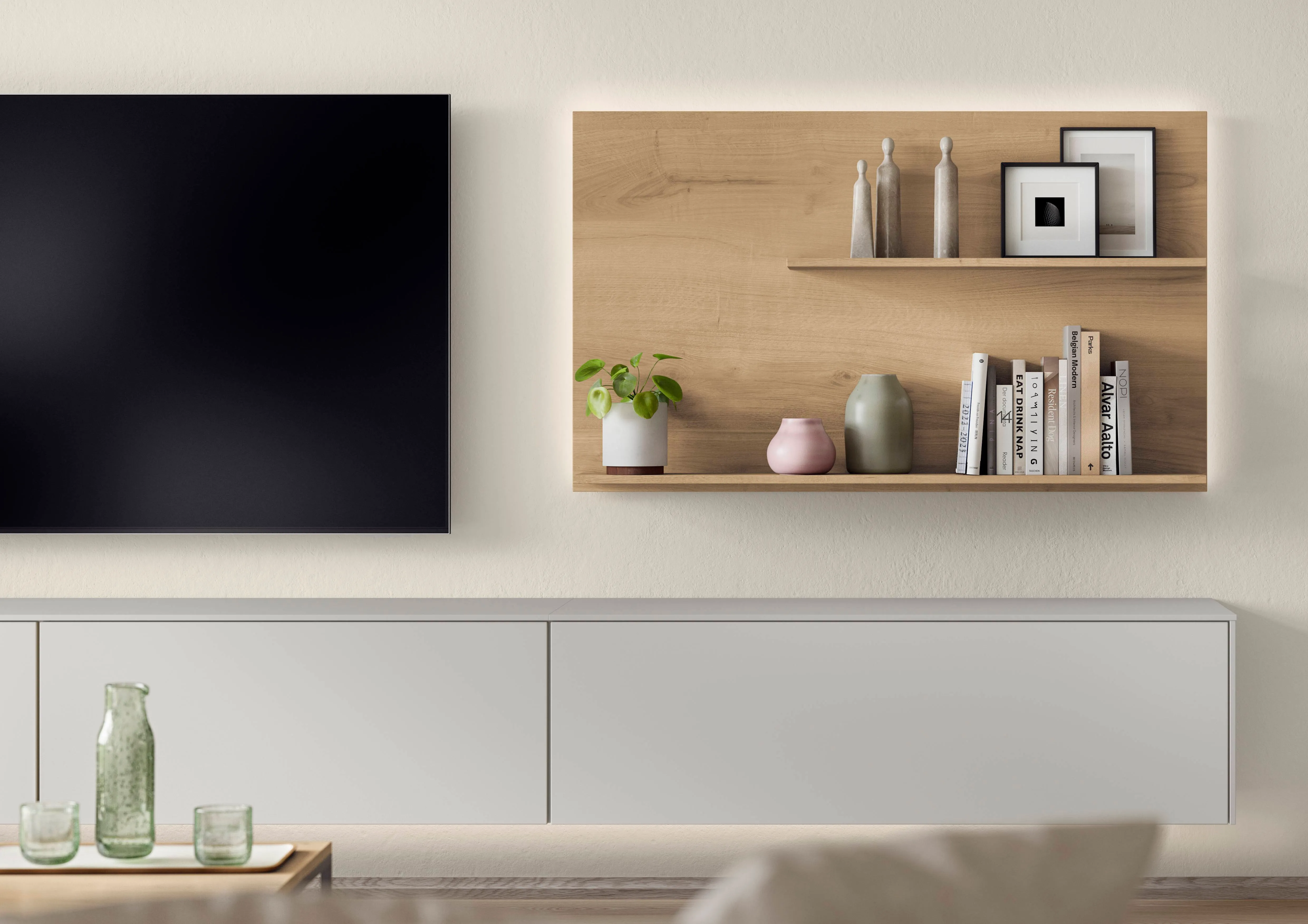 Softline 508 Lacquer, perfect honed satin grey — ambient 5