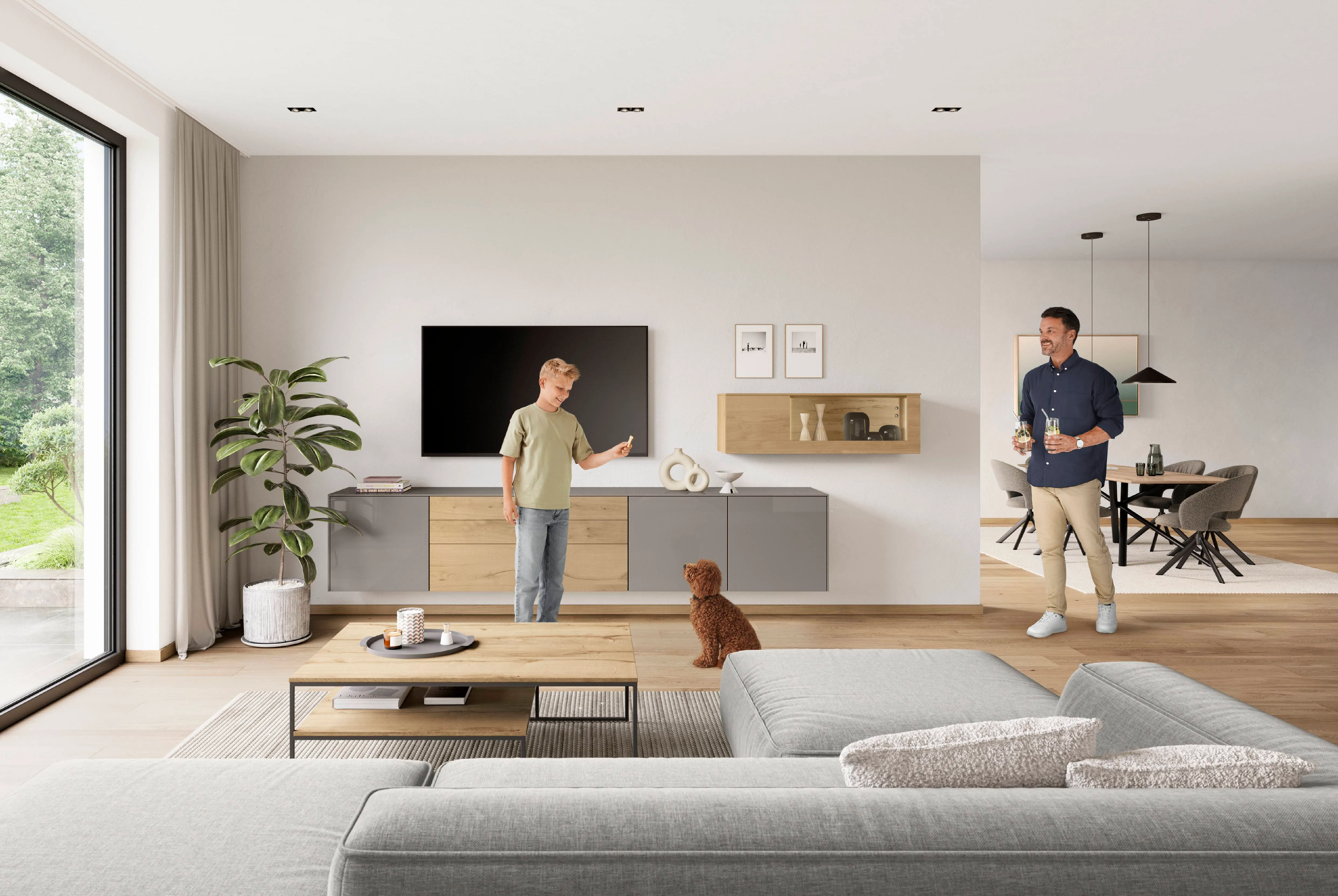 Novalux 513 Lacquer, taupe grey high gloss — ambient 2