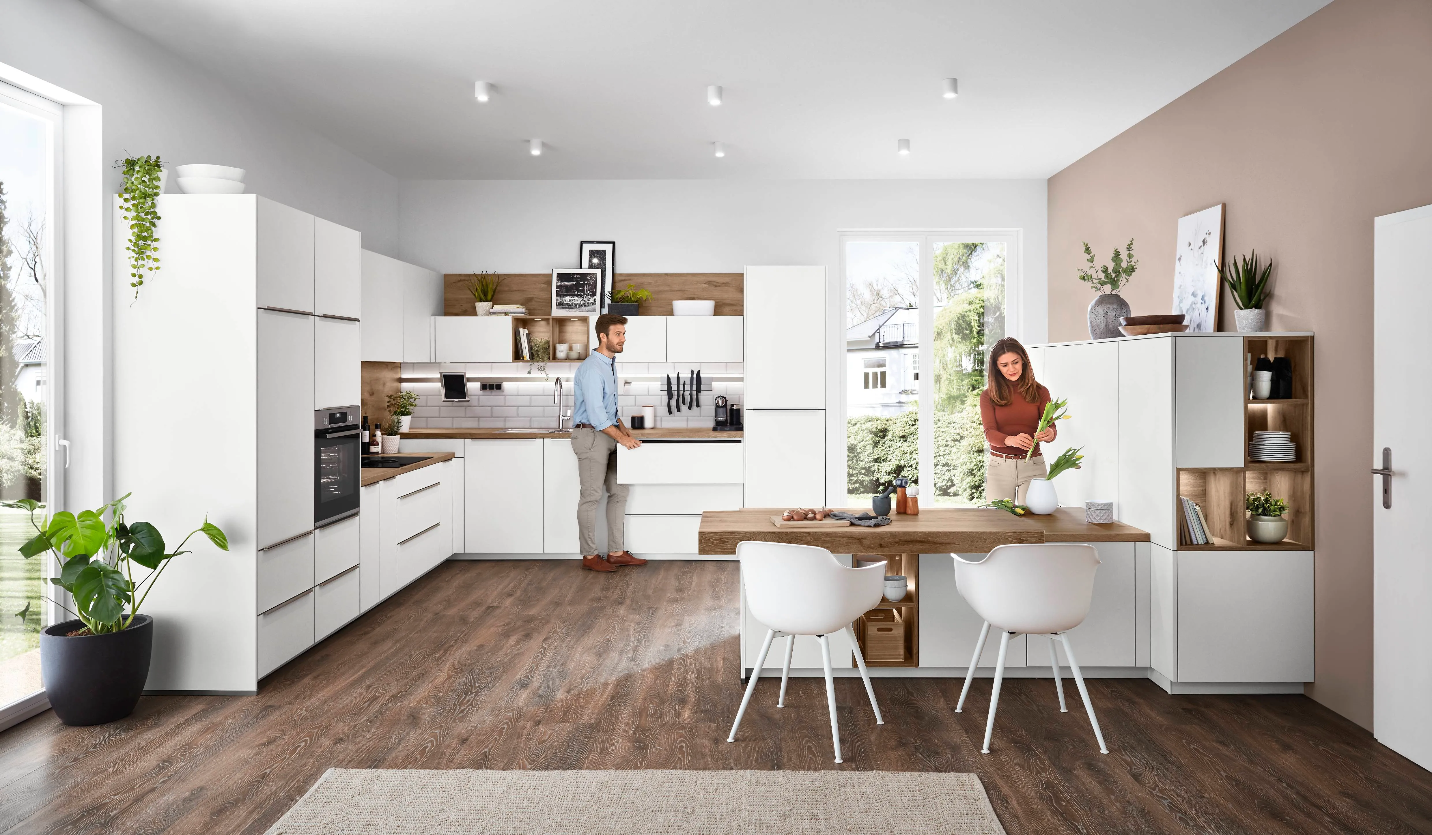 Senso 488 Lacquered, premium honed white — ambient 13