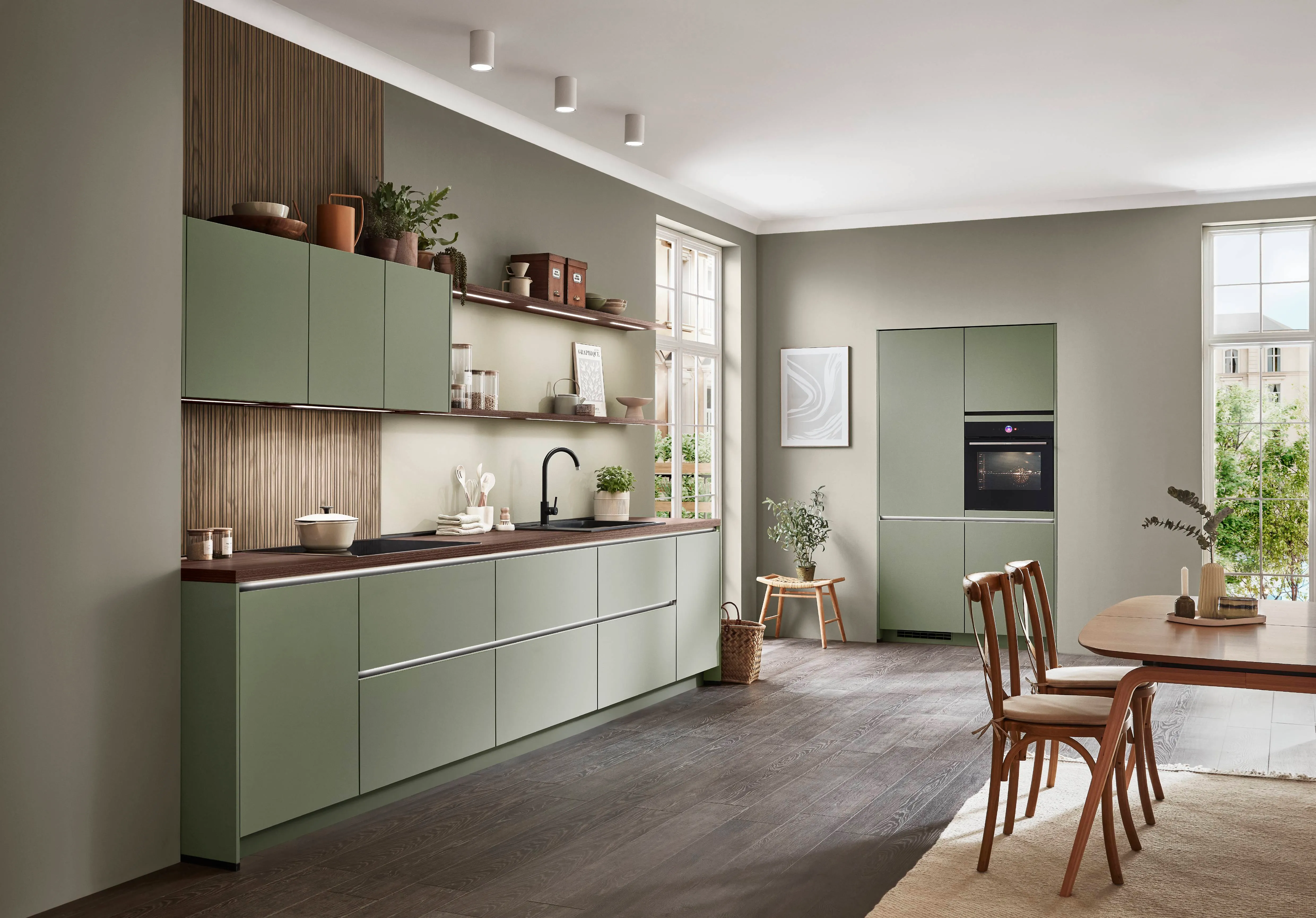 Senso — 495 Lacquer, premium honed olive
