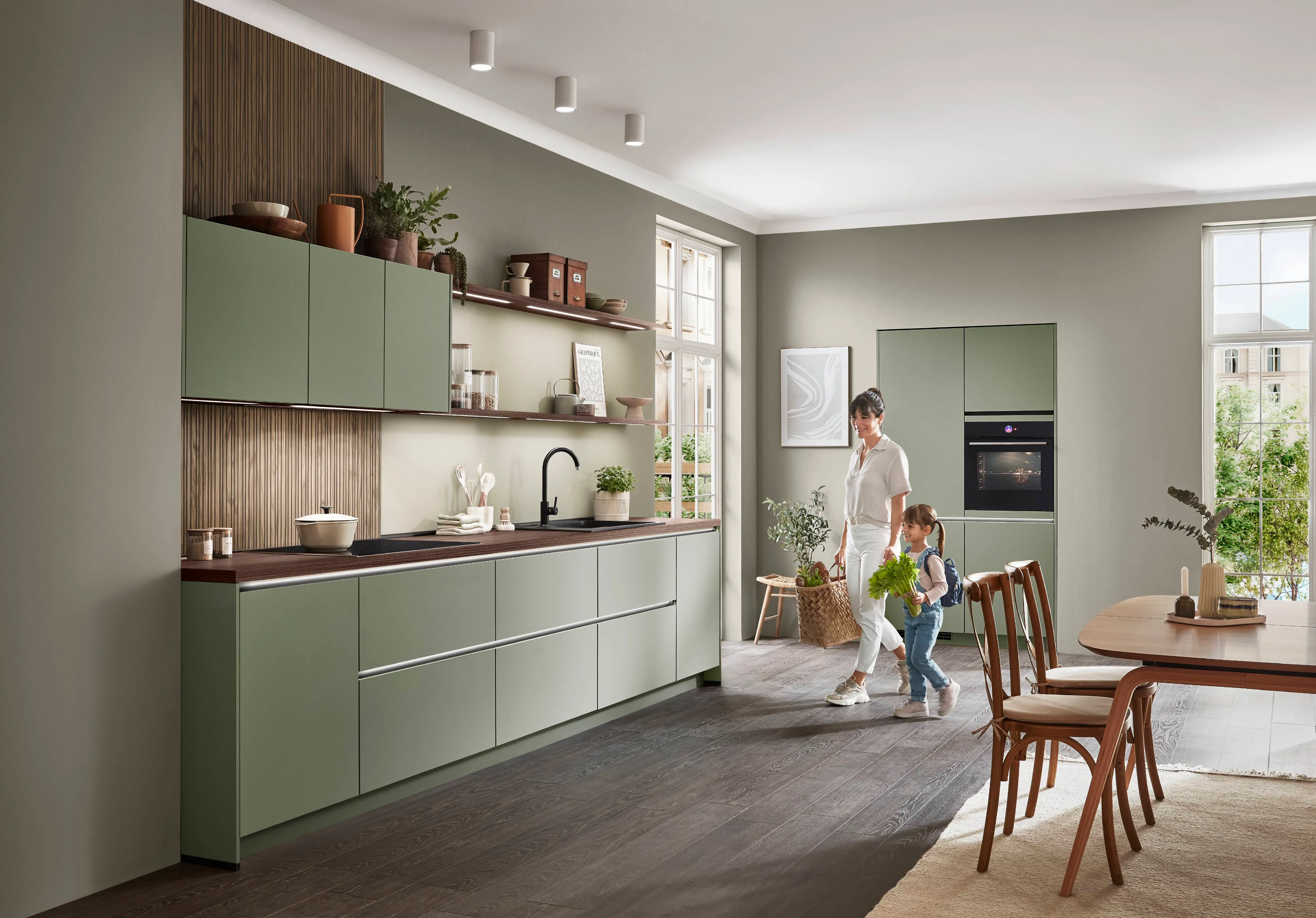 Senso 495 Lacquer, premium honed olive — ambient 4