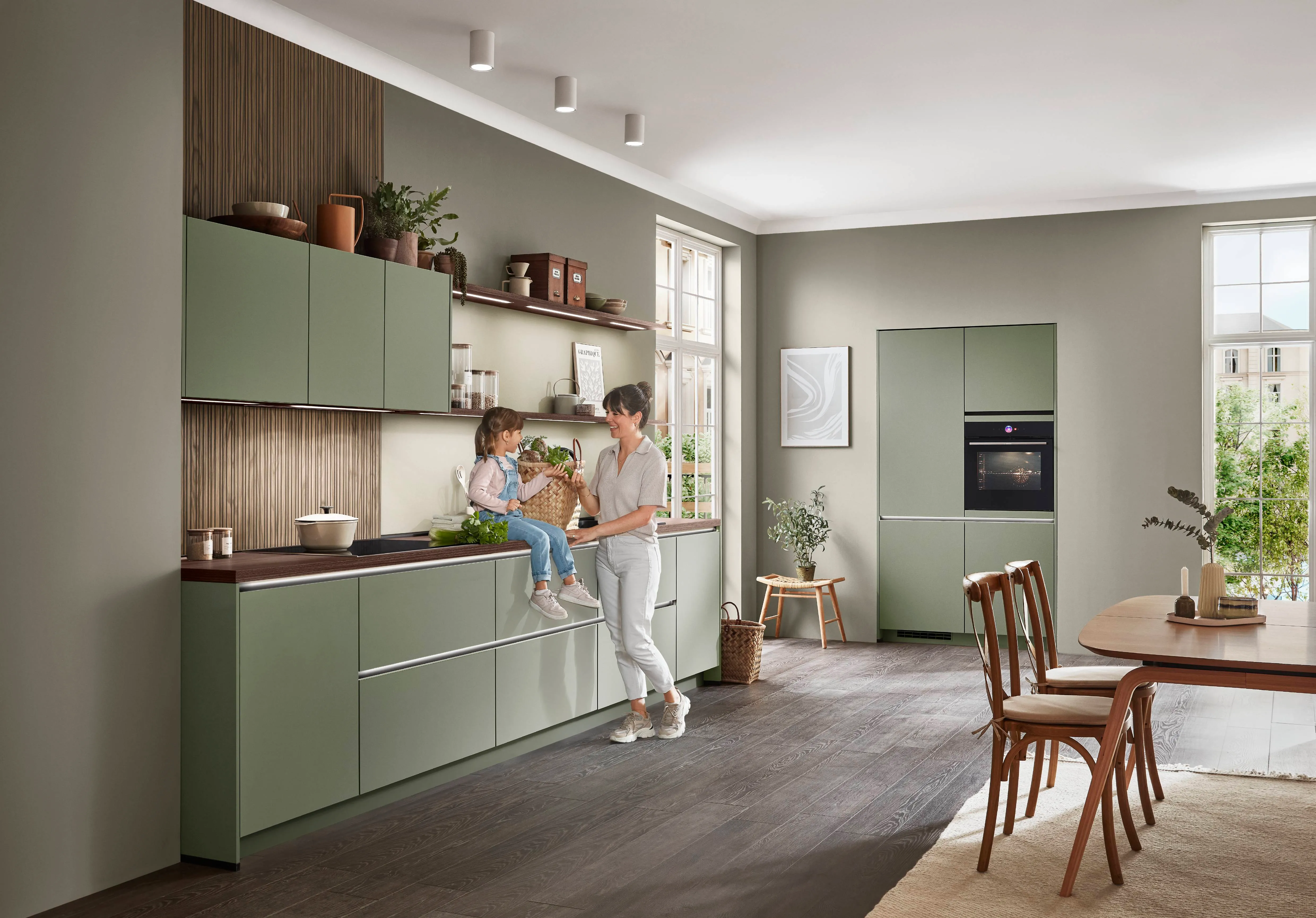 Senso 495 Lacquer, premium honed olive — ambient 5