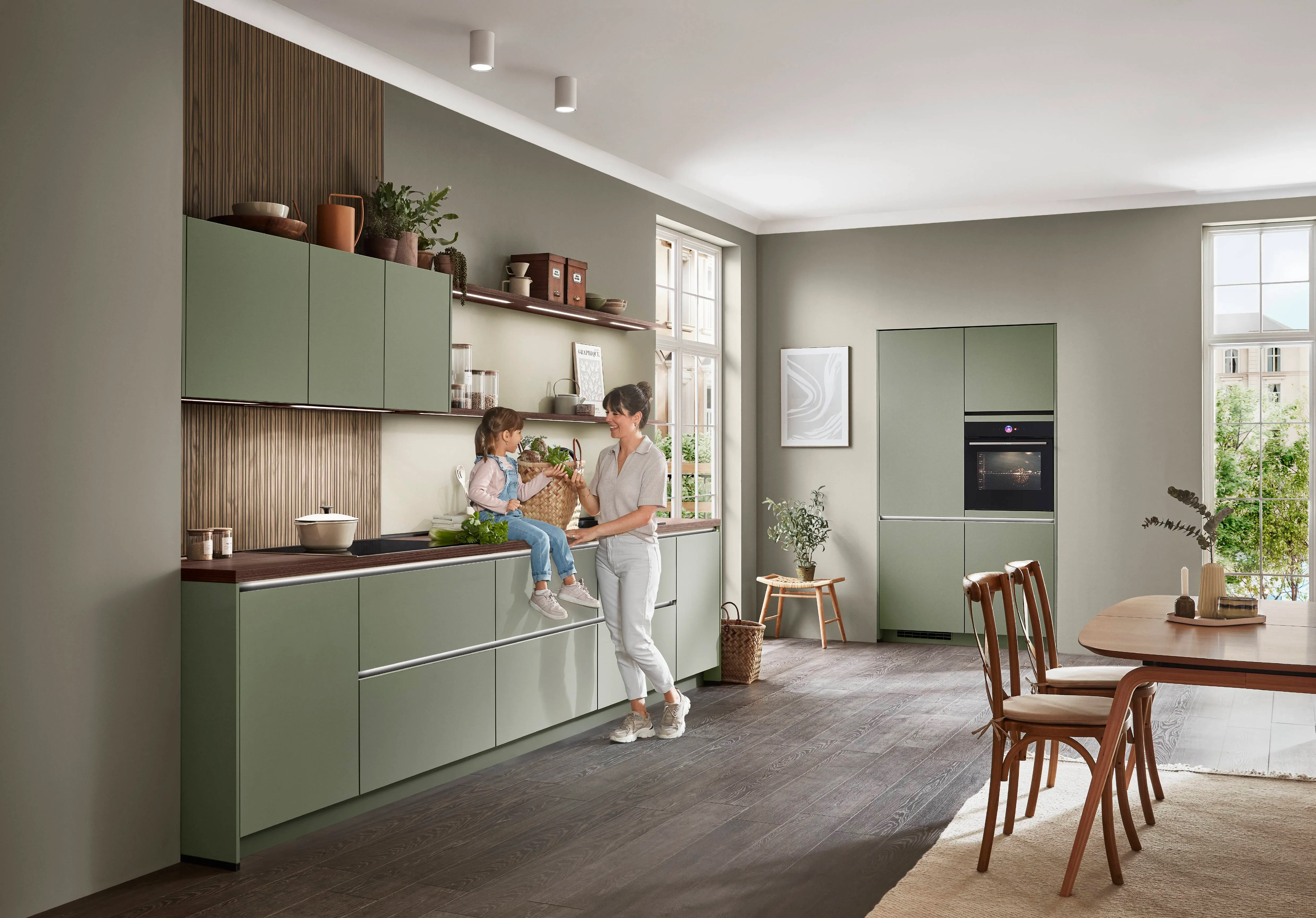 Senso 495 Lacquer, premium honed olive — ambient 6