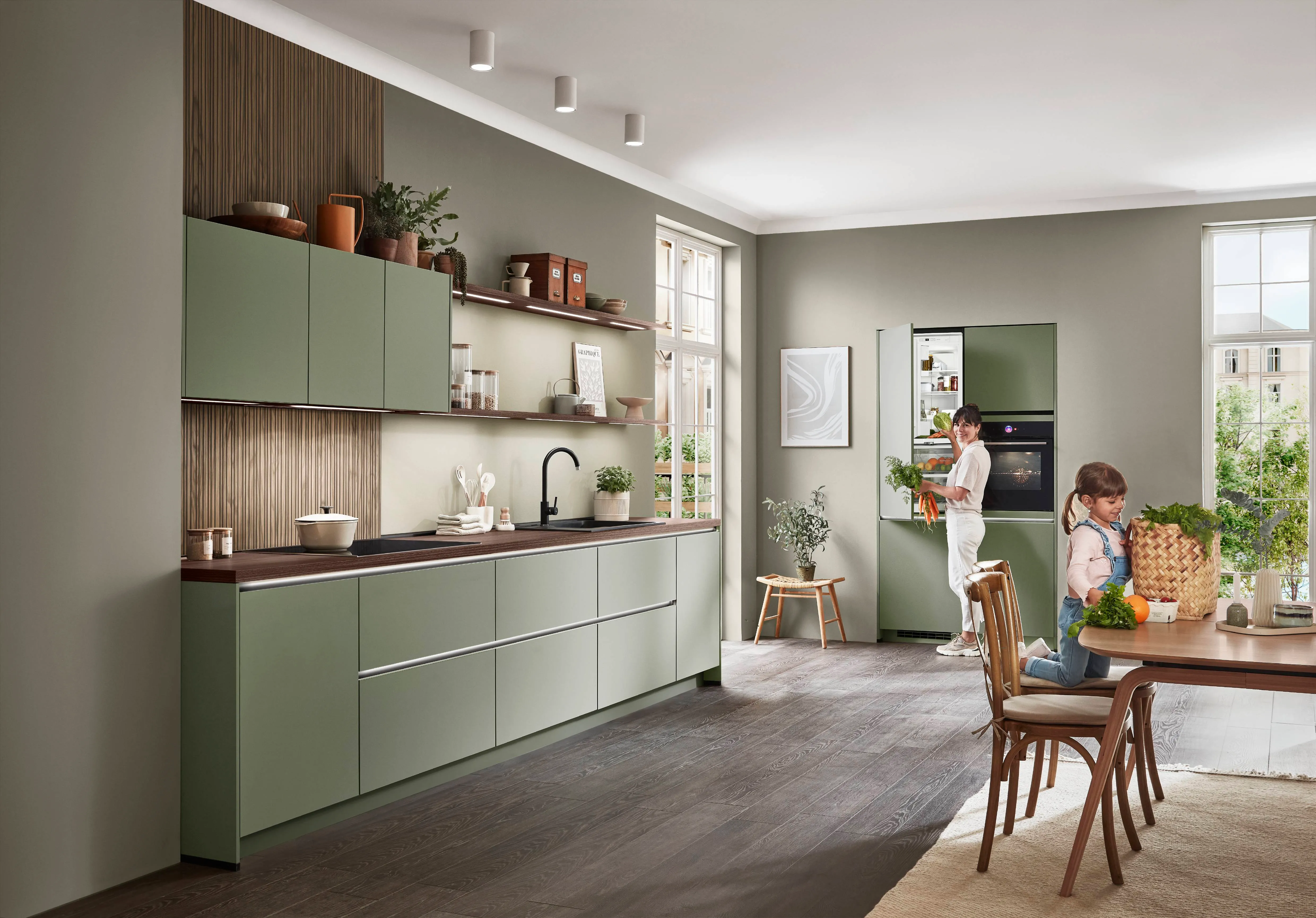 Senso 495 Lacquer, premium honed olive — ambient 7