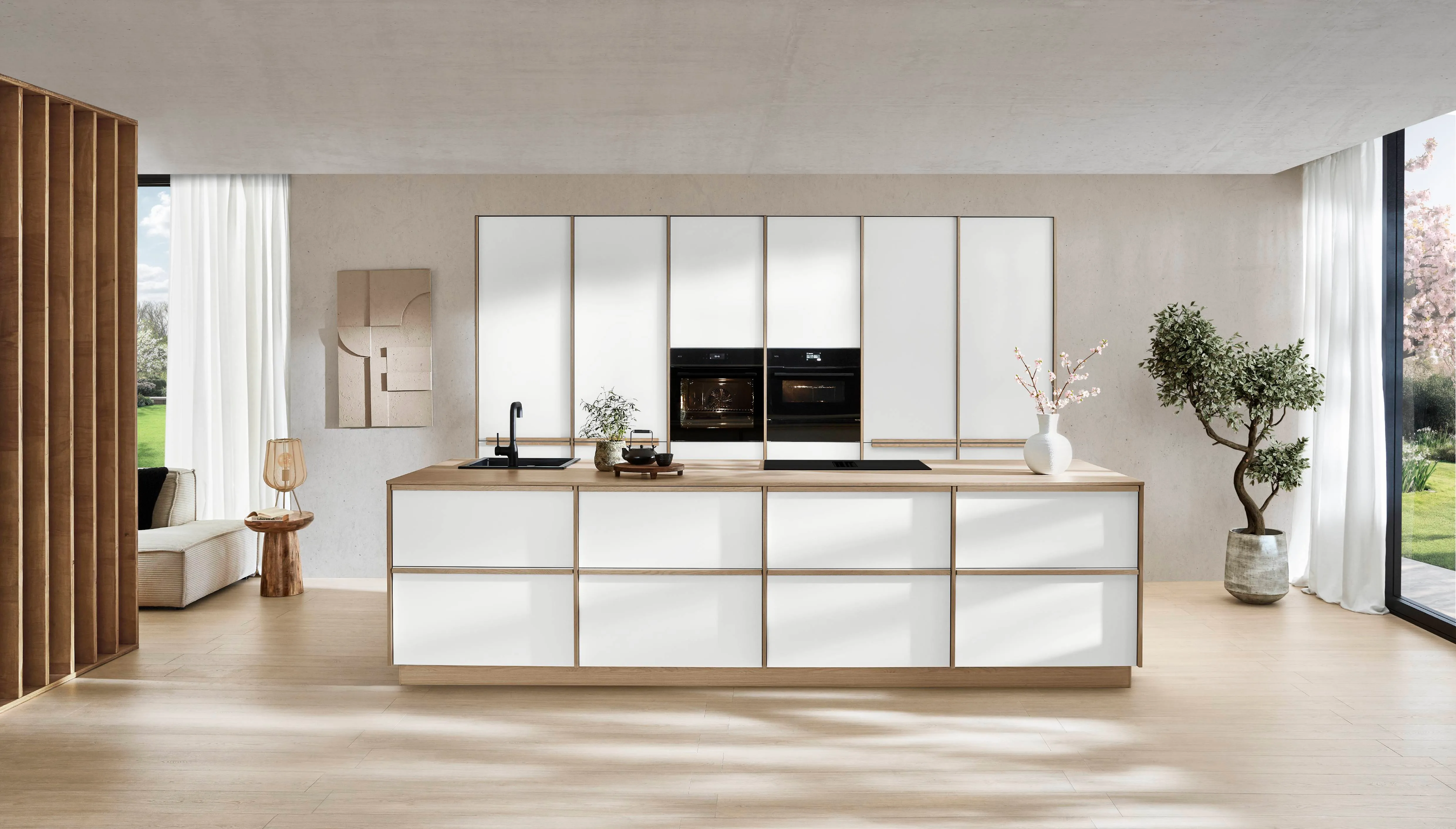 Senso 488 Lacquered, premium honed white — ambient 15