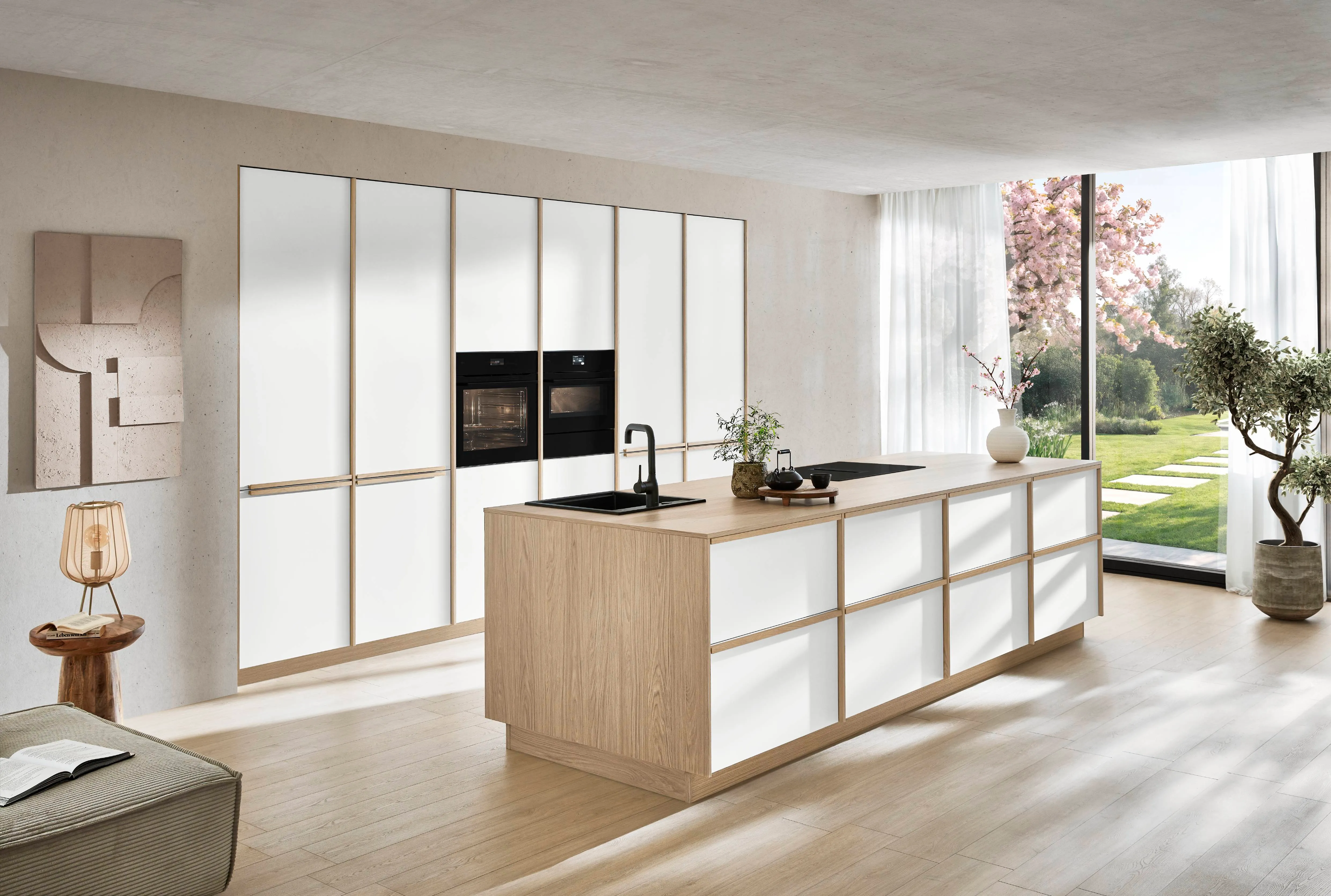 Senso 488 Lacquered, premium honed white — ambient 16