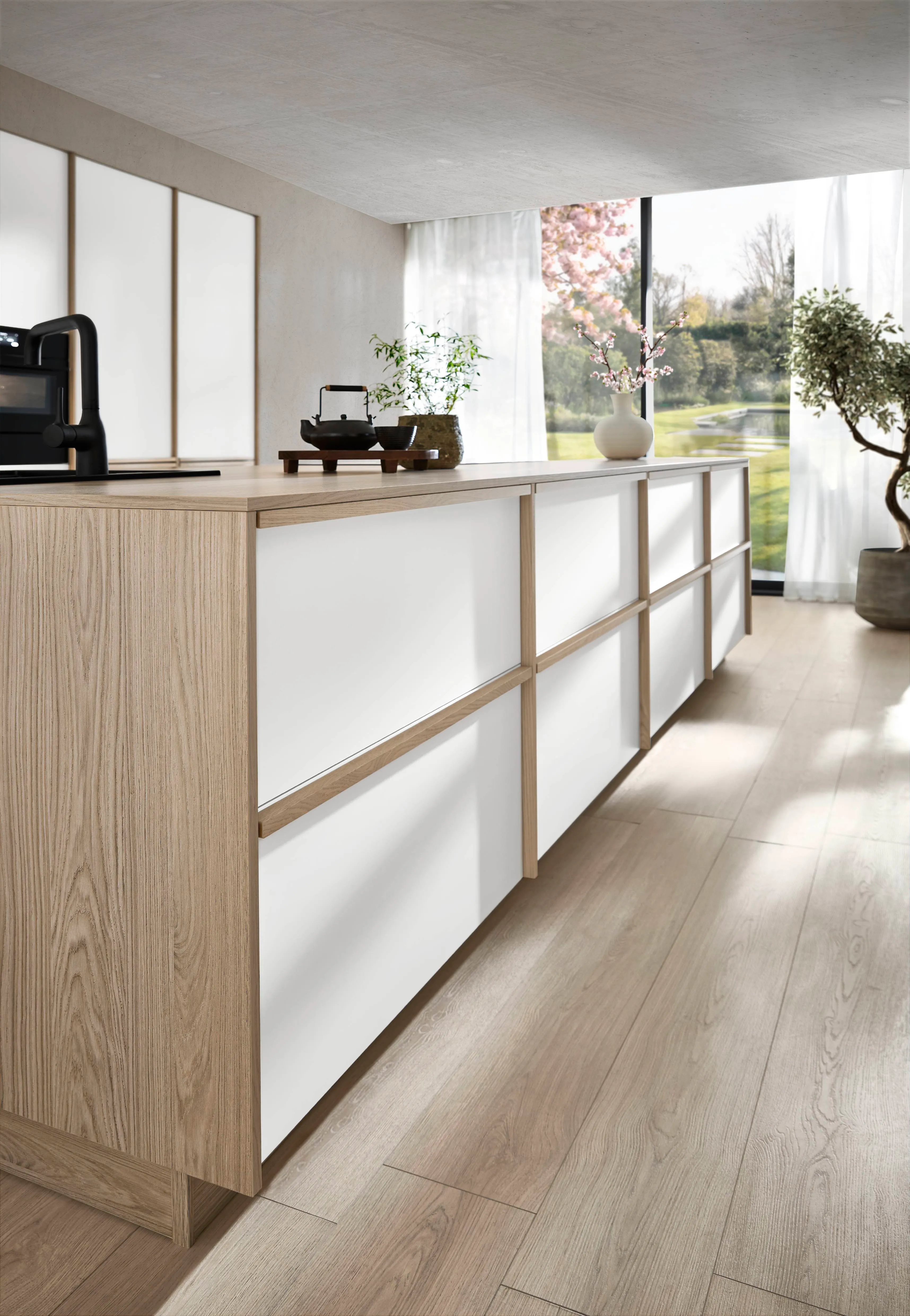 Senso 488 Lacquered, premium honed white — ambient 18