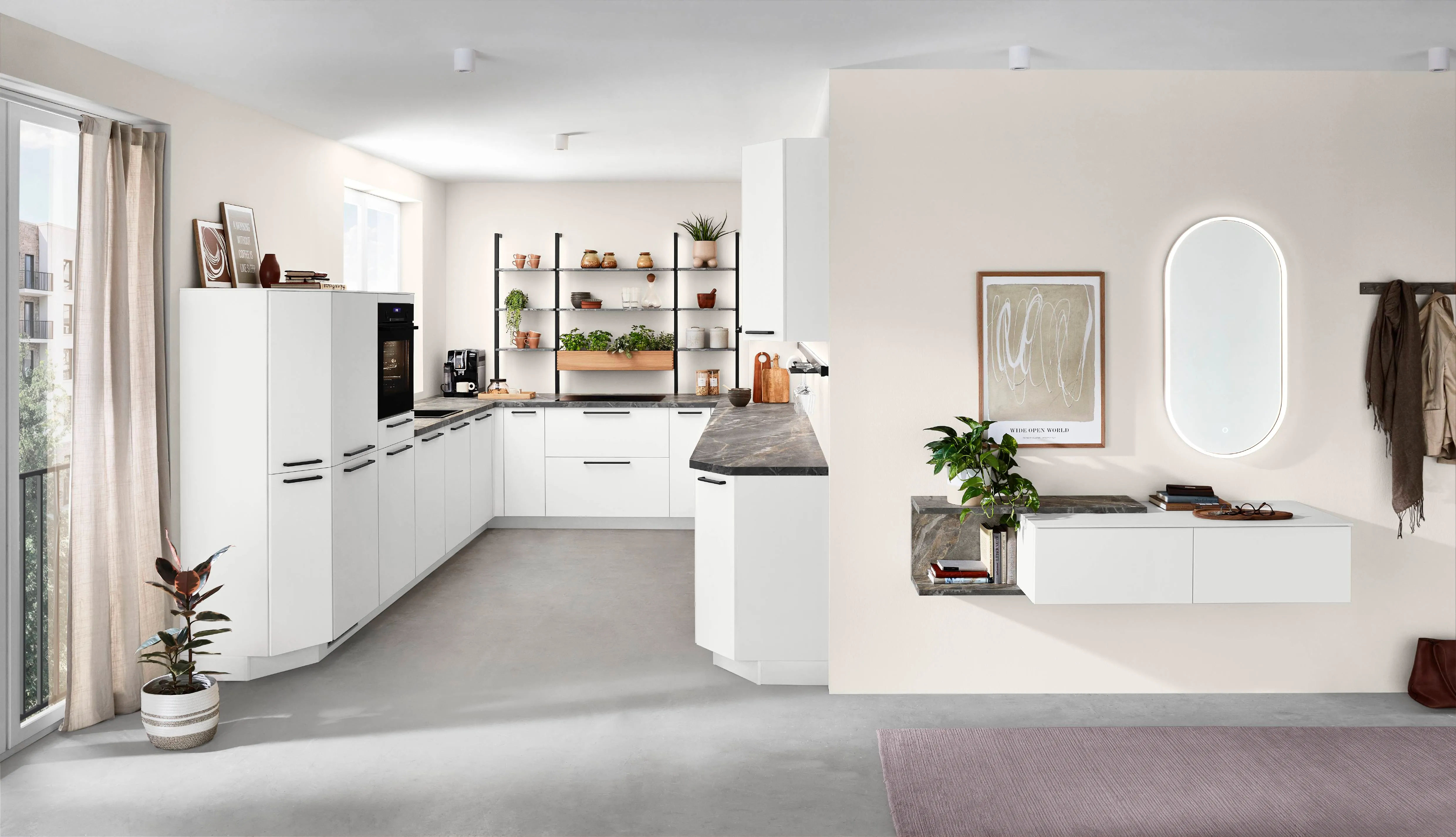 Senso 488 Lacquered, premium honed white — ambient 19