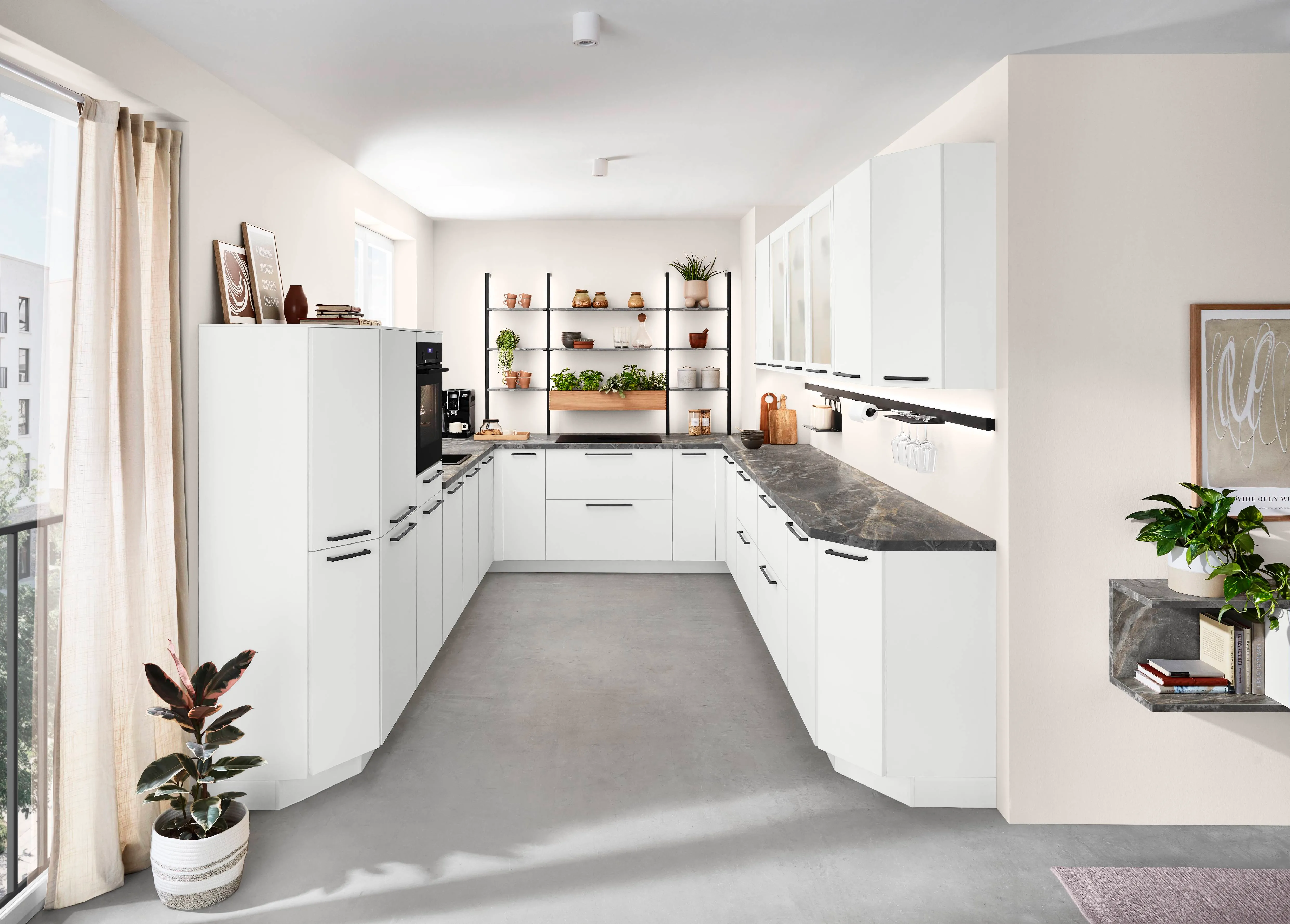 Senso 488 Lacquered, premium honed white — ambient 20