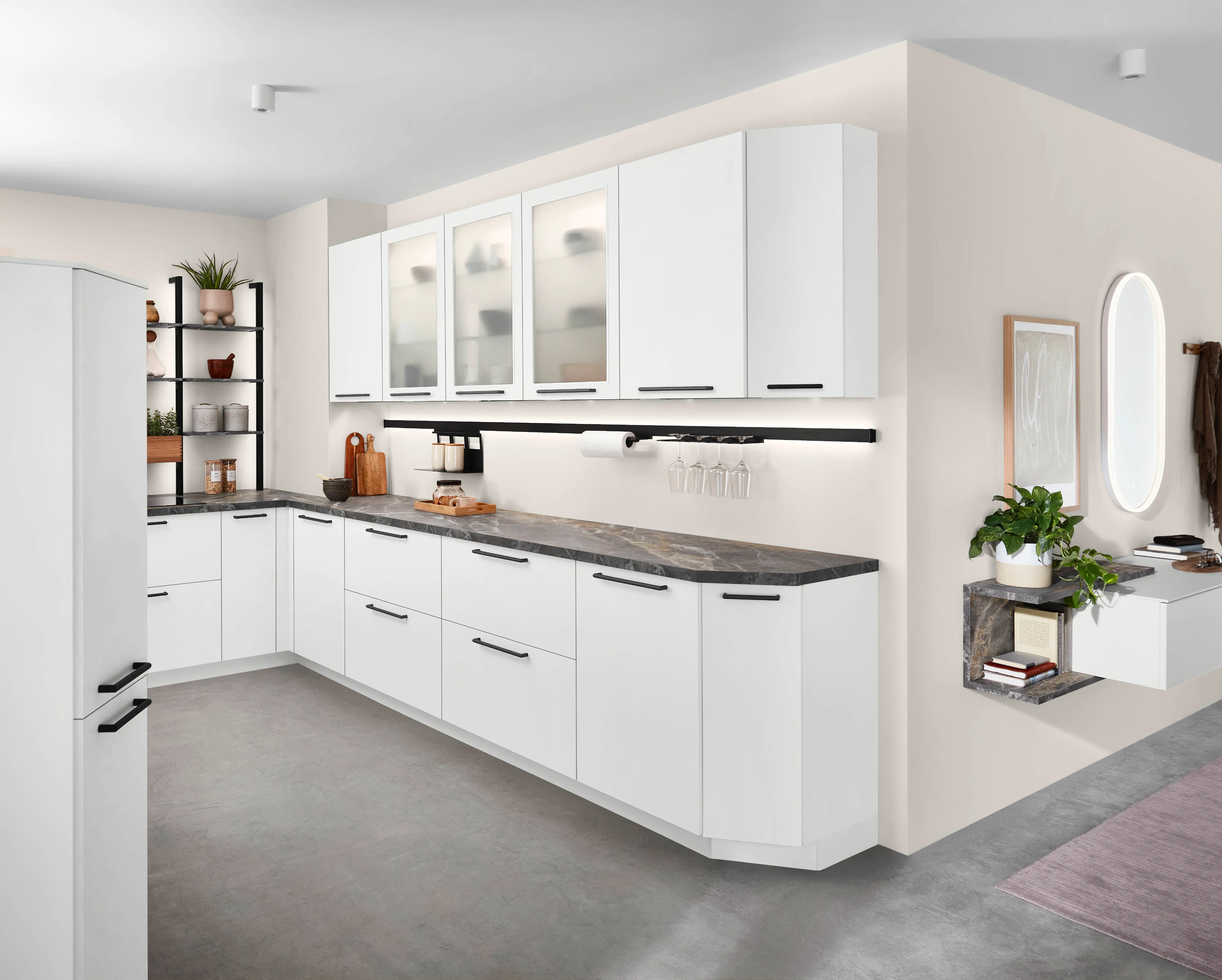 Senso 488 Lacquered, premium honed white — ambient 21