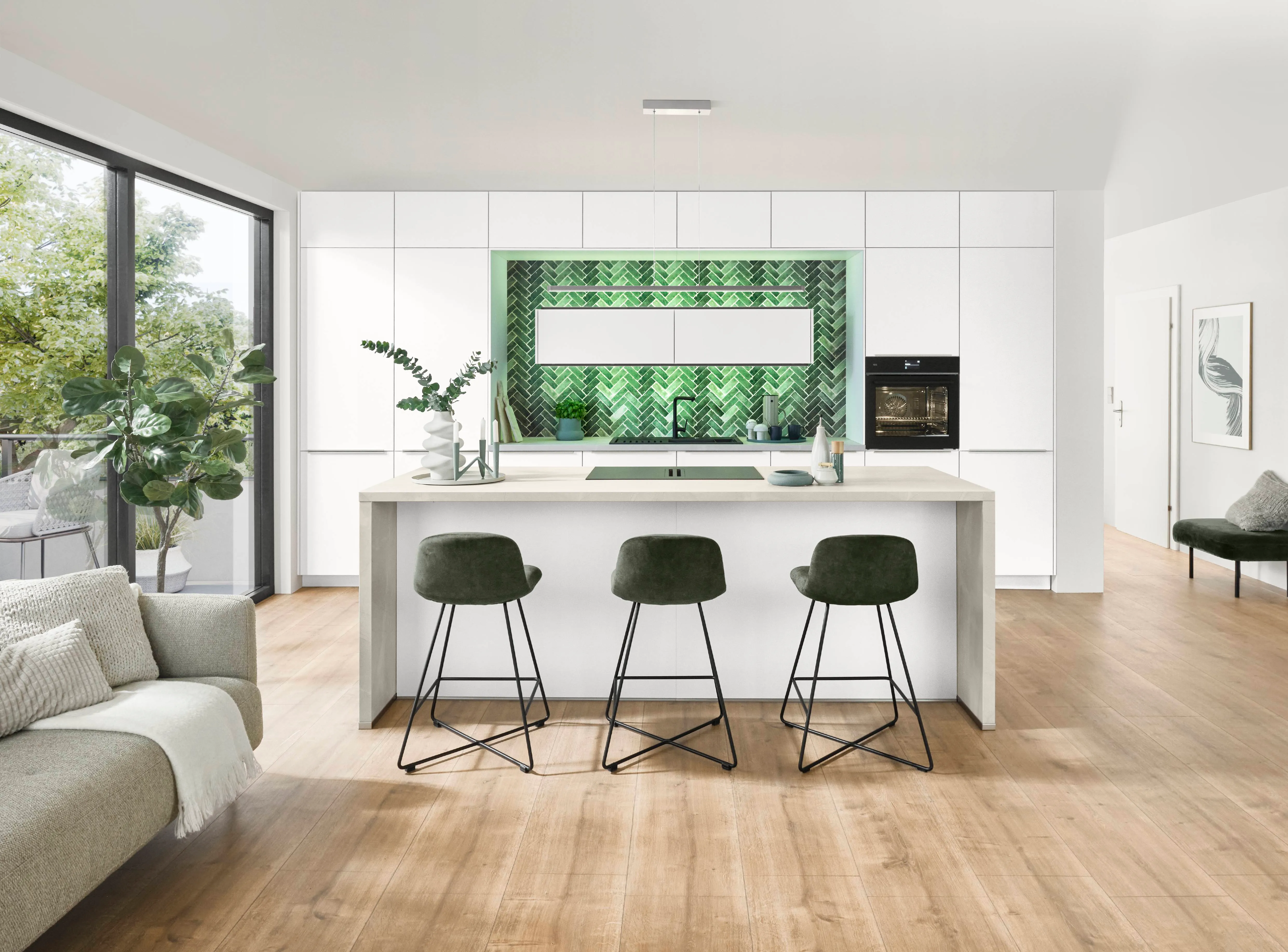 Softline 507 Lacquer, perfect honed alpine white — ambient 2