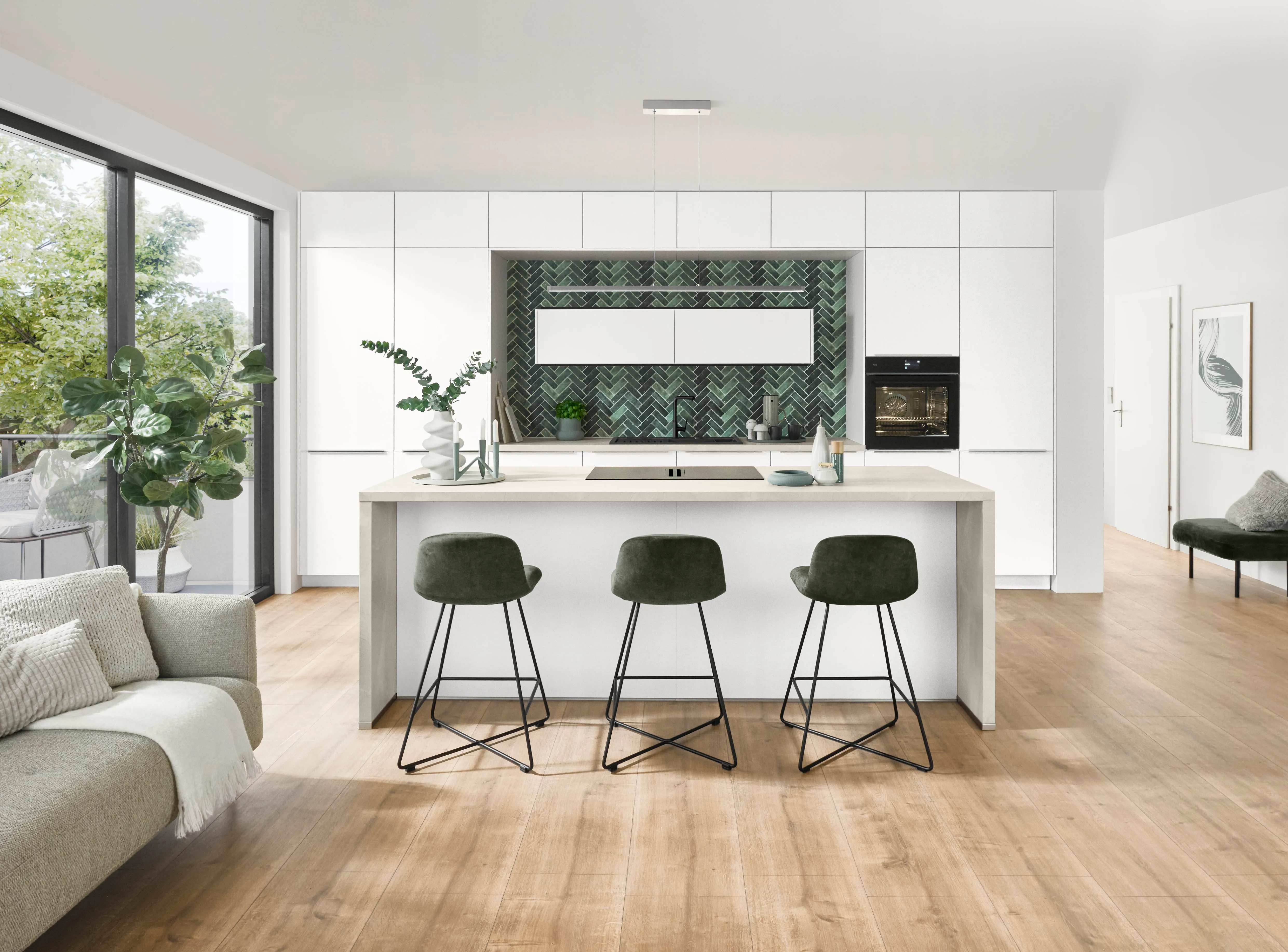 Softline 507 Lacquer, perfect honed alpine white — ambient 3