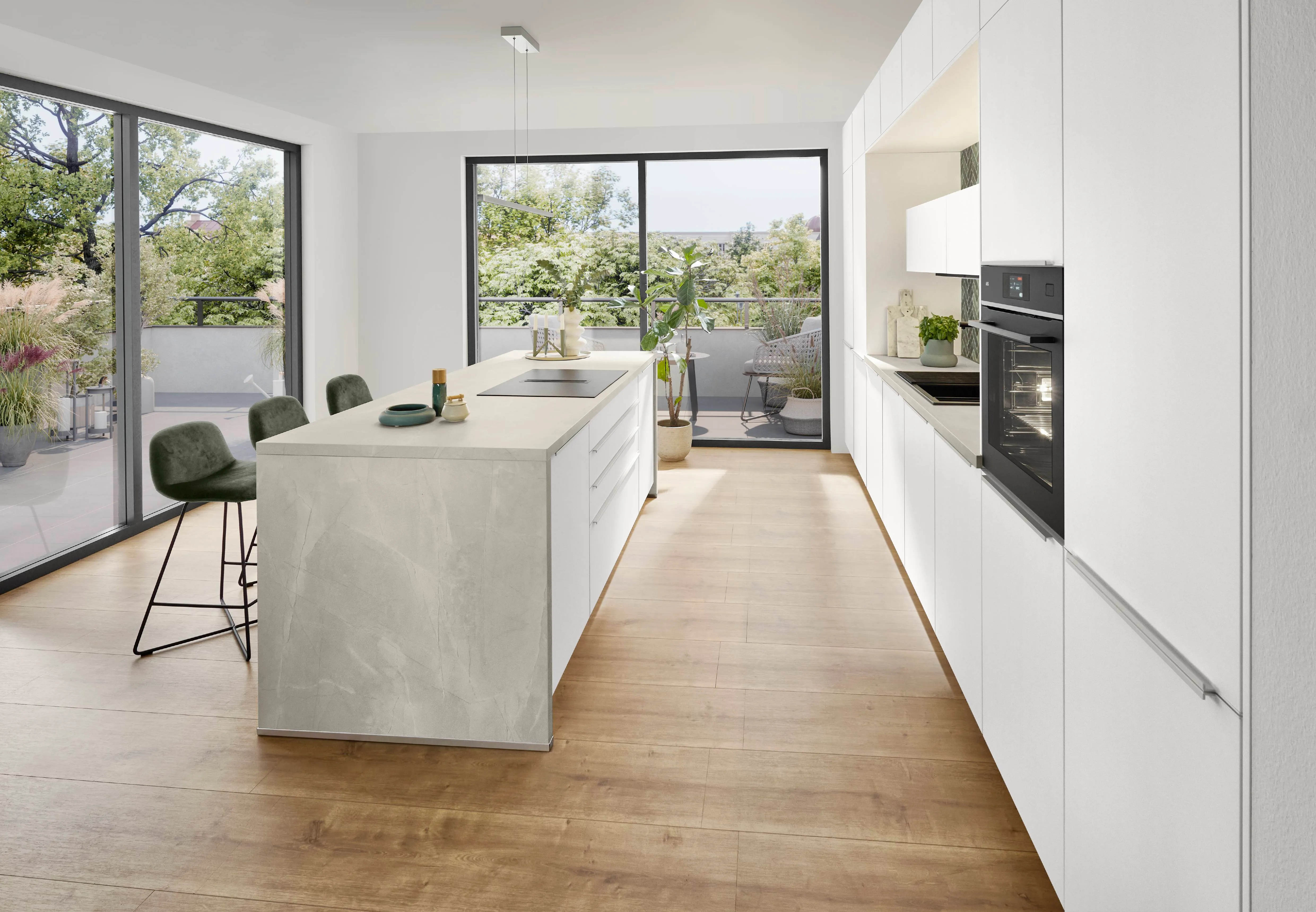 Softline 507 Lacquer, perfect honed alpine white — ambient 4