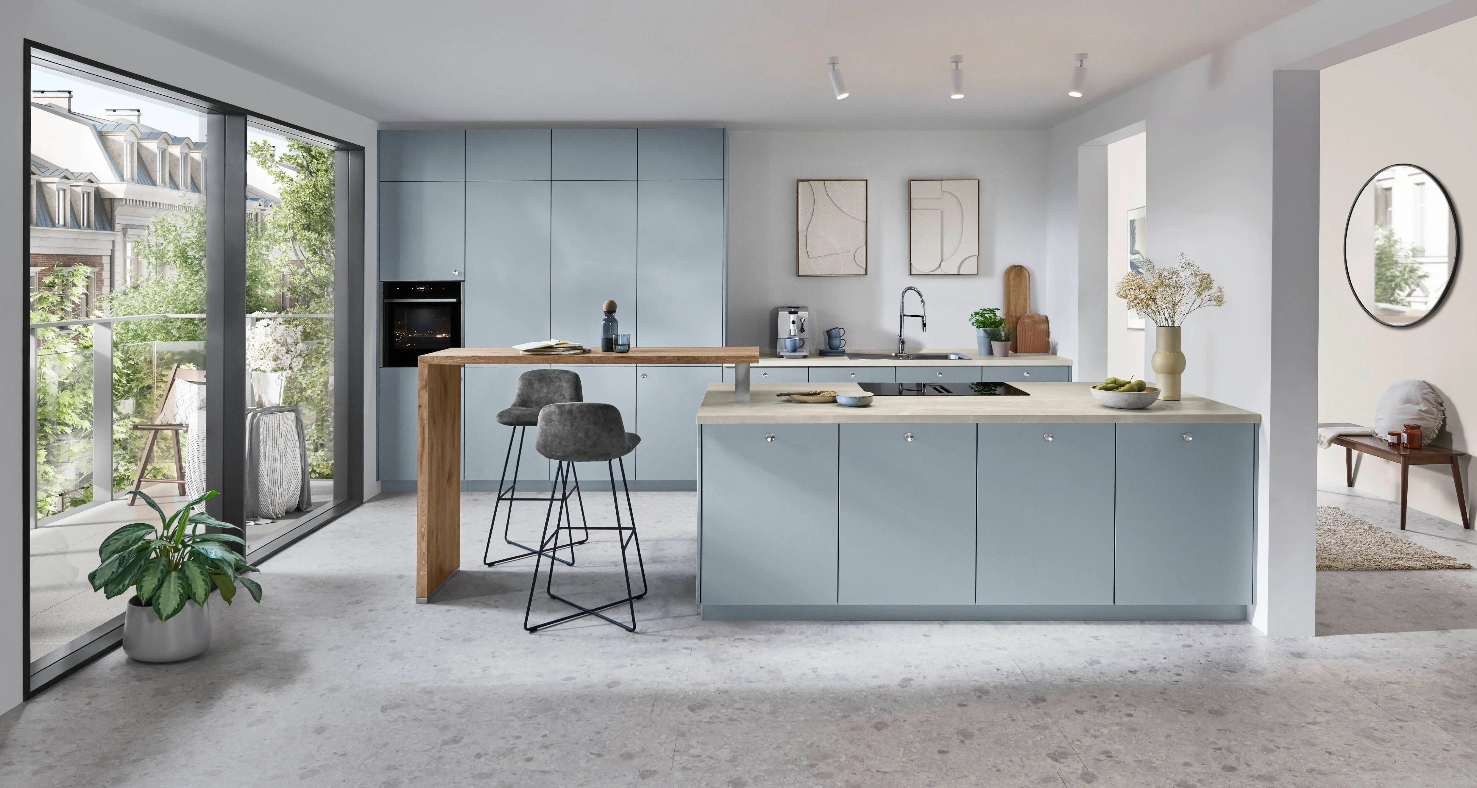 Senso — 485 Lacquer, premium honed sky