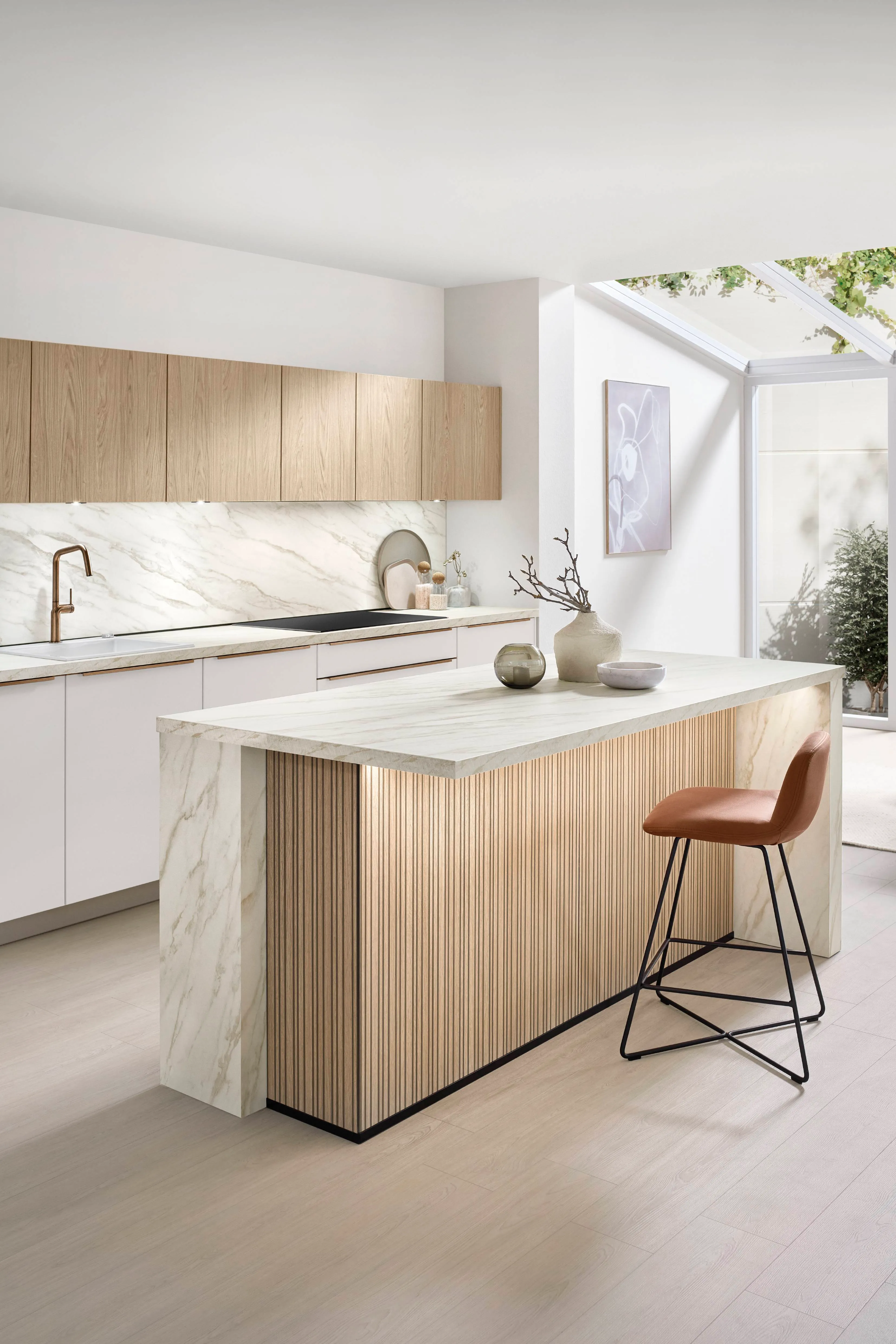 Softline 509 Lacquer, perfect honed white — ambient 3