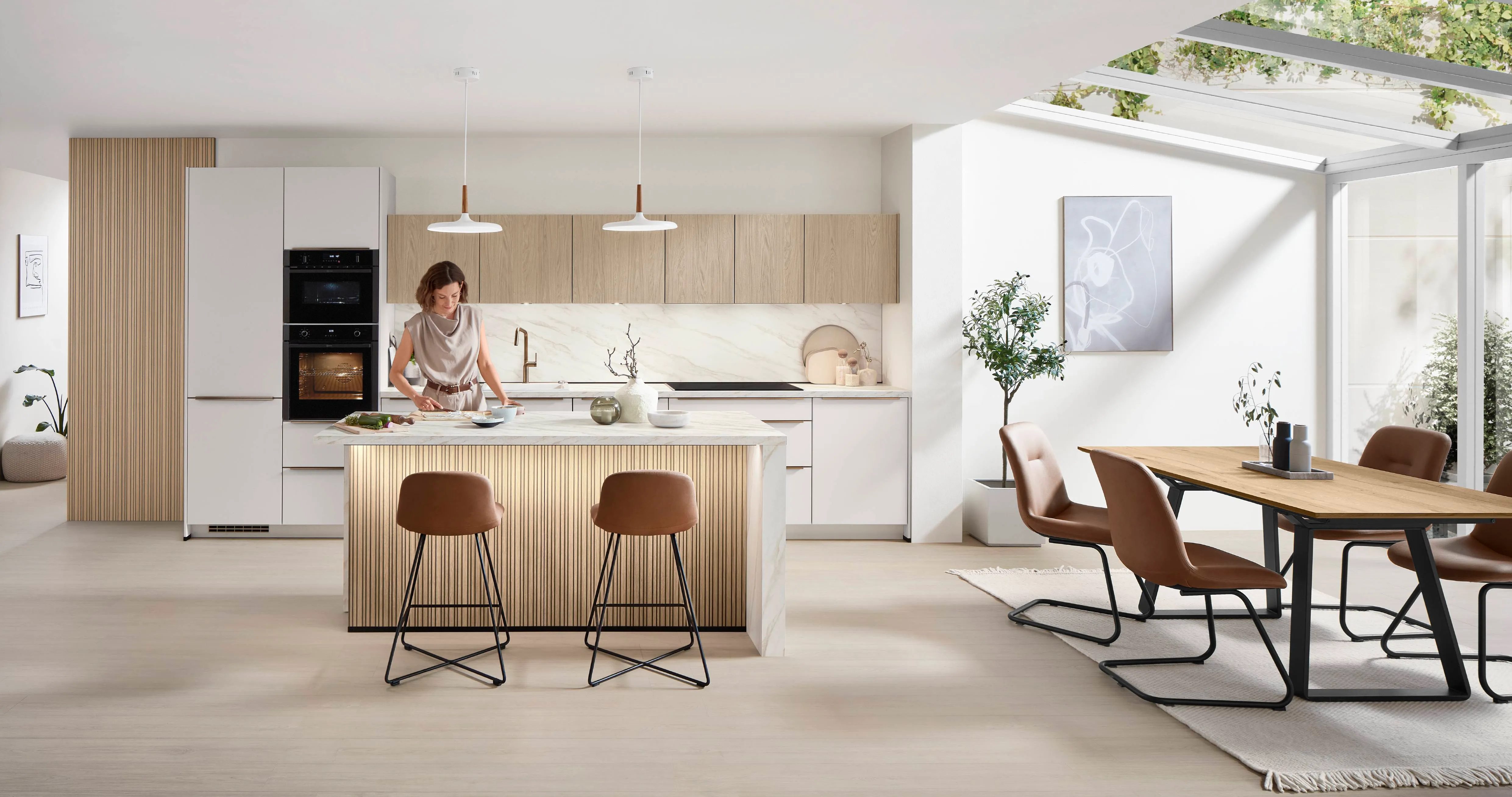 Softline 509 Lacquer, perfect honed white — ambient 5