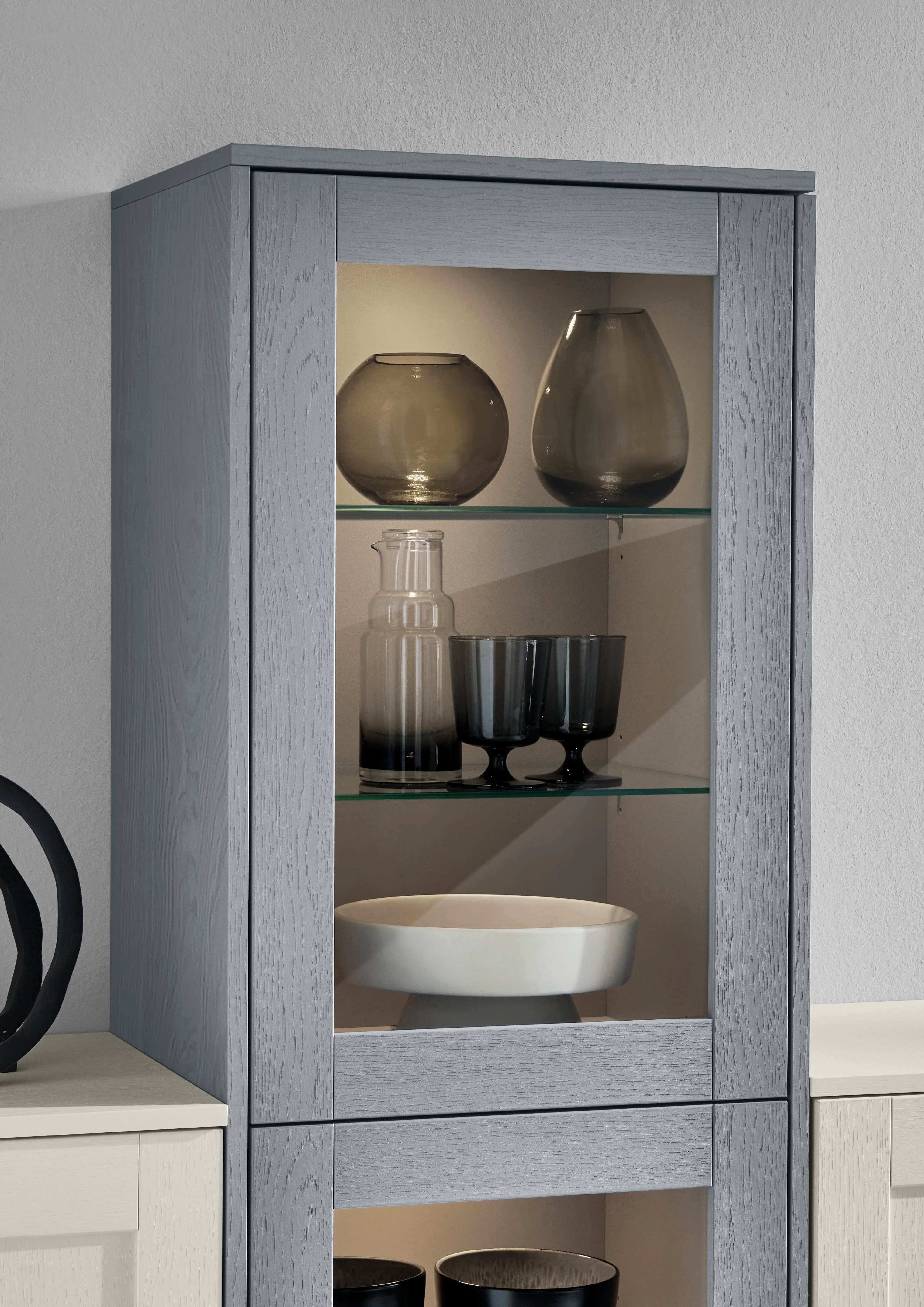 Frame 614 Lacquered laminate, stone blue wood texture — detajl 5