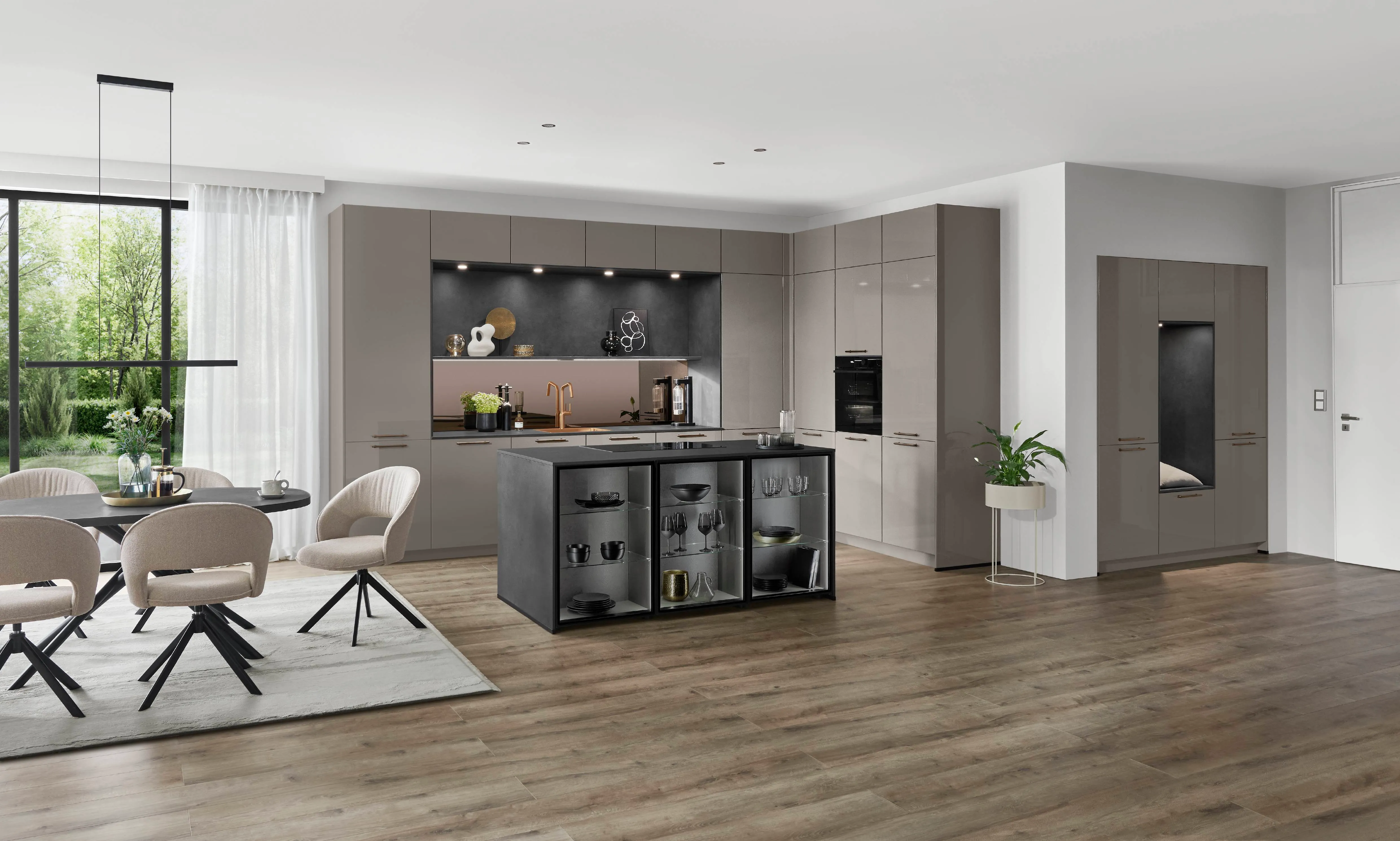 Novalux — 513 Lacquer, taupe grey high gloss