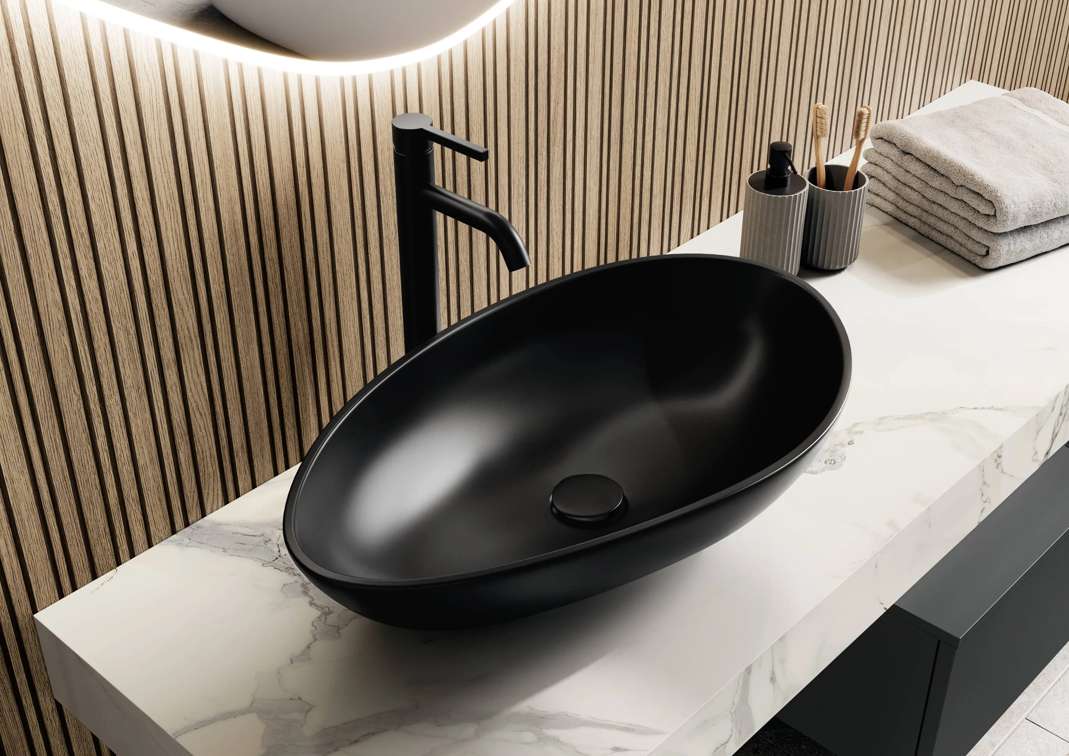 Senso 491 Lacquer, premium honed slate grey — detajl 4